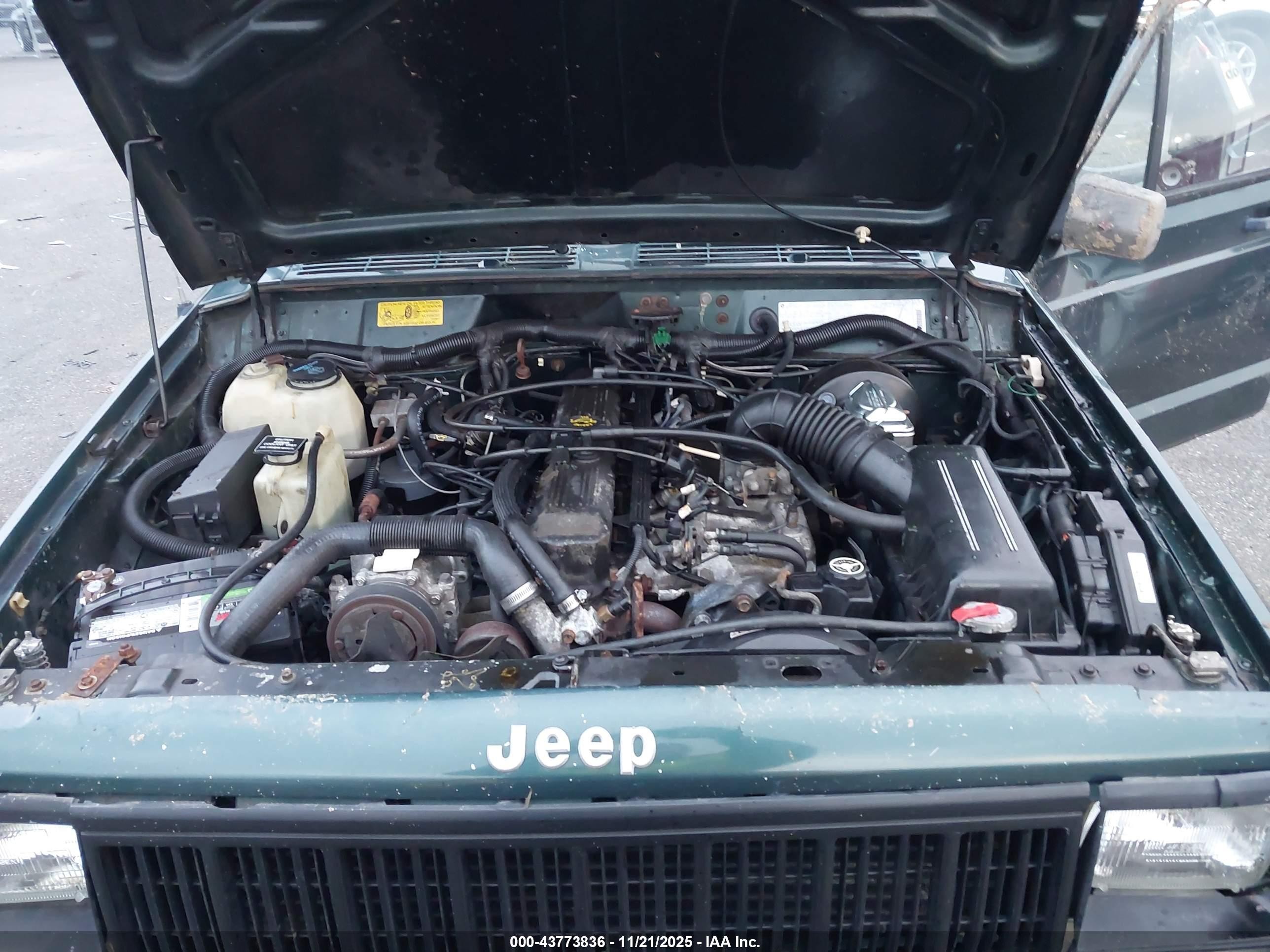 1993 Jeep Cherokee   Green vin: 1J4FJ28S3PL538607