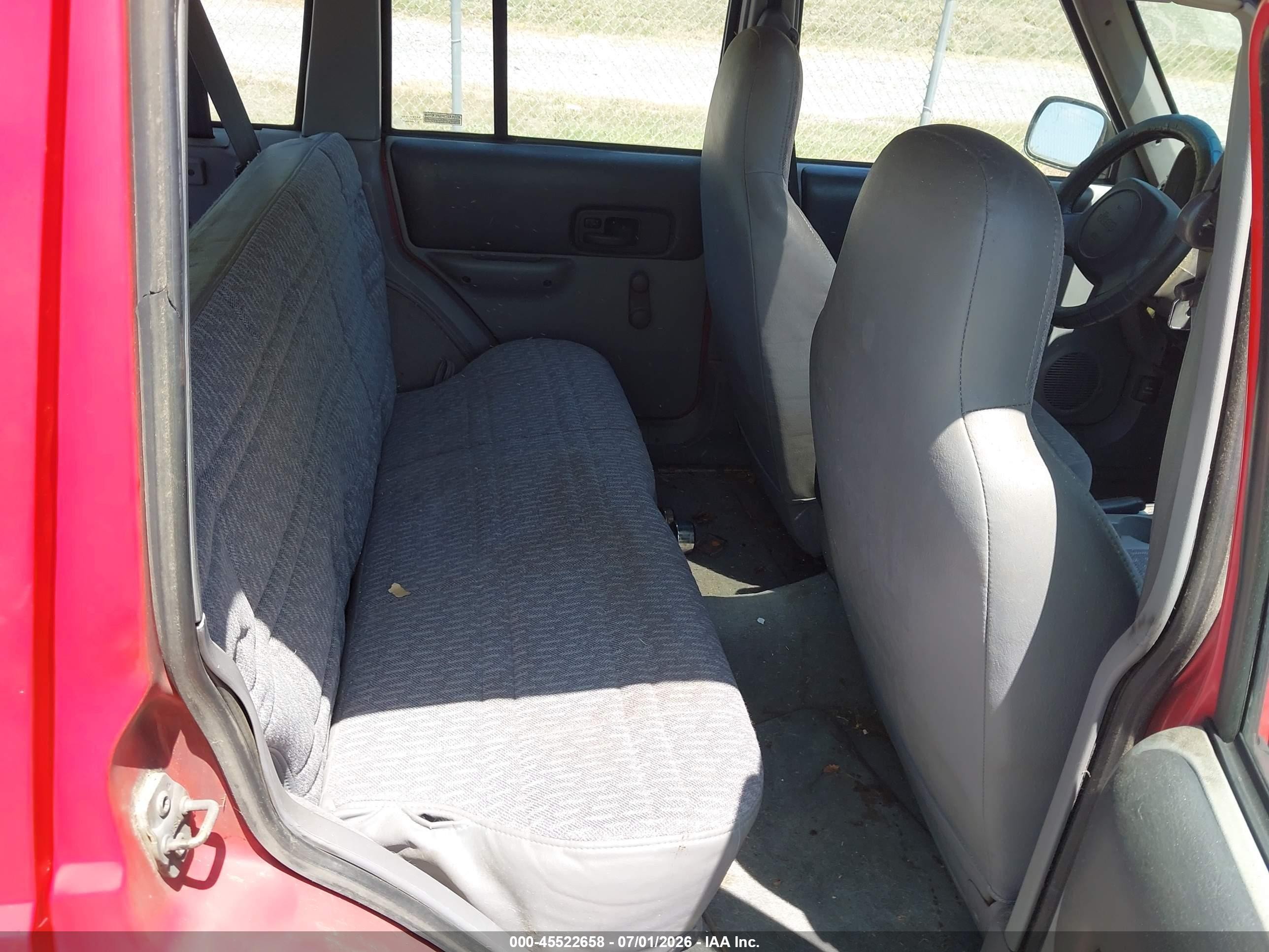 1997 Jeep Cherokee Se Red vin: 1J4FJ28S3VL503708