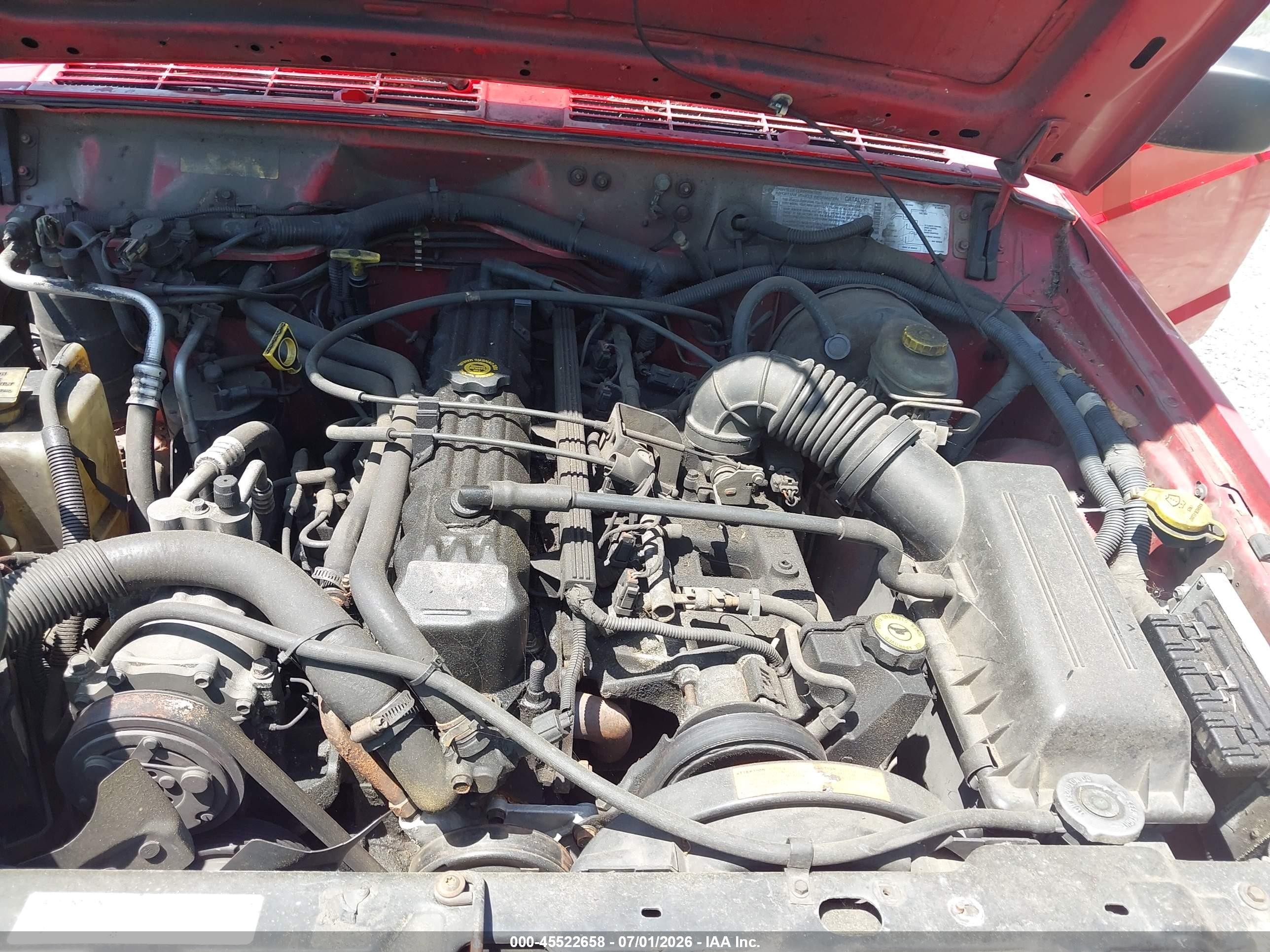 1997 Jeep Cherokee Se Red vin: 1J4FJ28S3VL503708
