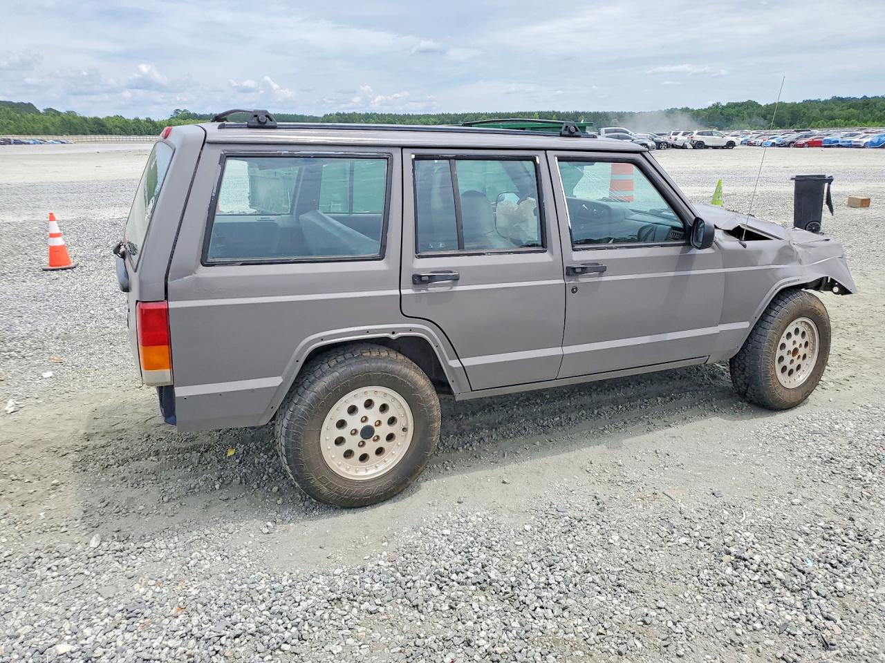 1997 Jeep Cherokee Se Gray vin: 1J4FJ28S3VL566629