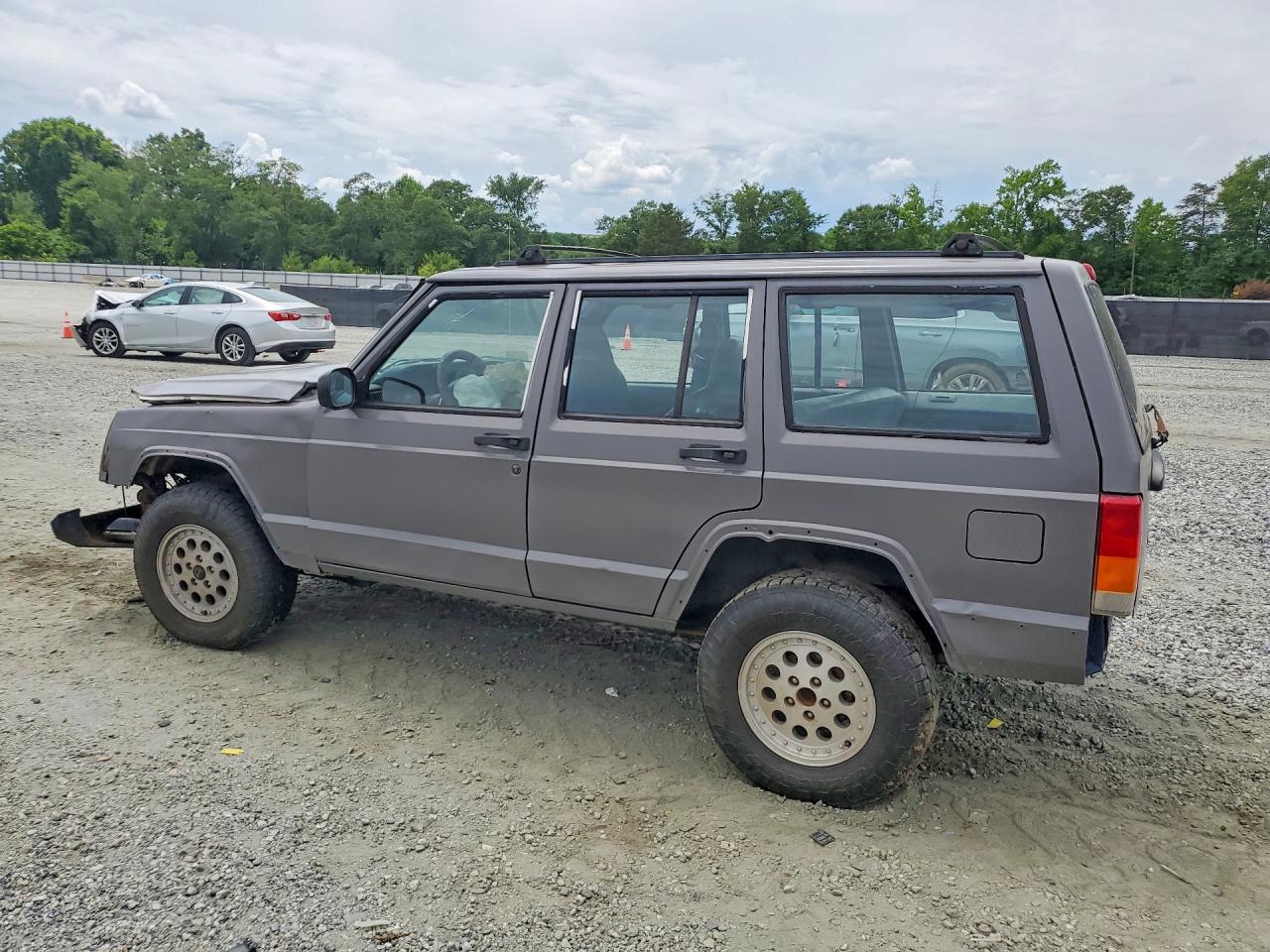 1997 Jeep Cherokee Se Gray vin: 1J4FJ28S3VL566629