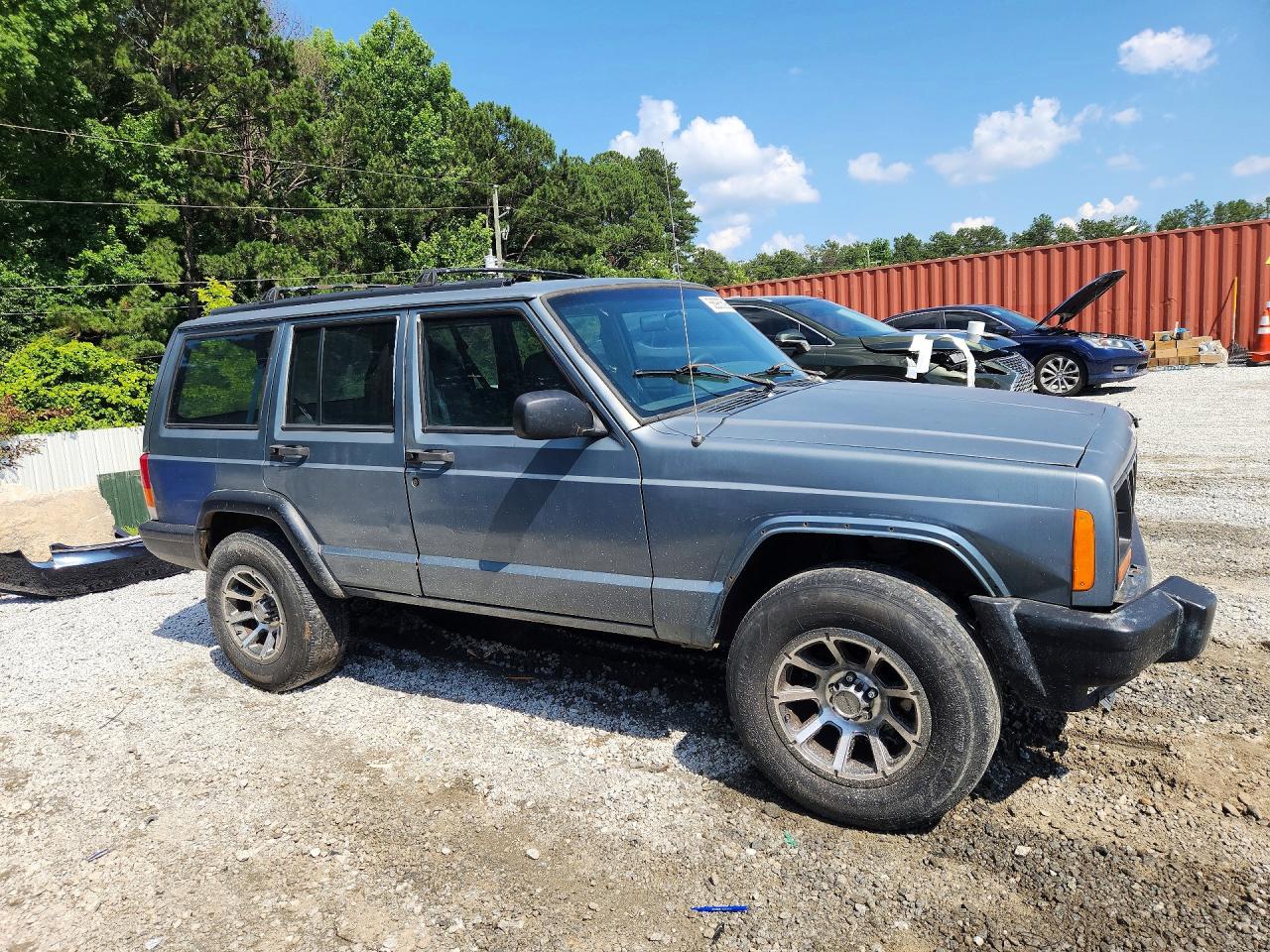 1997 Jeep Cherokee Se Blue vin: 1J4FJ28S3VL571961