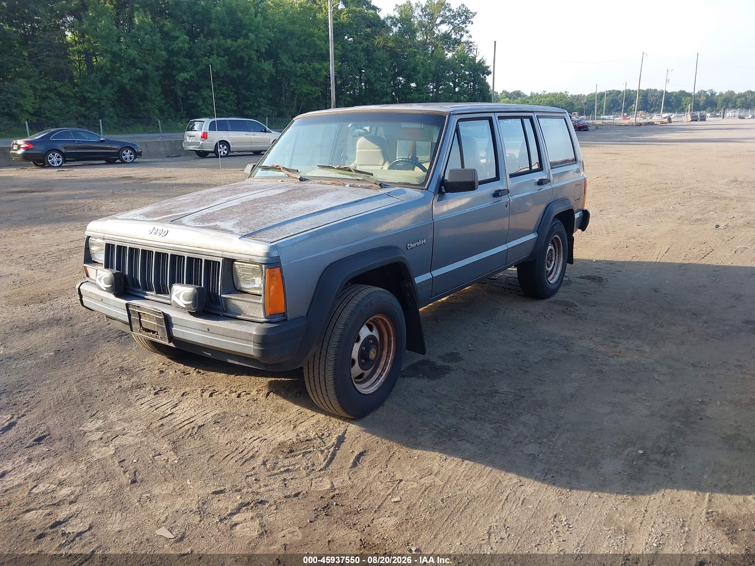 1996 Jeep Cherokee Se Gray vin: 1J4FJ28S4TL295562