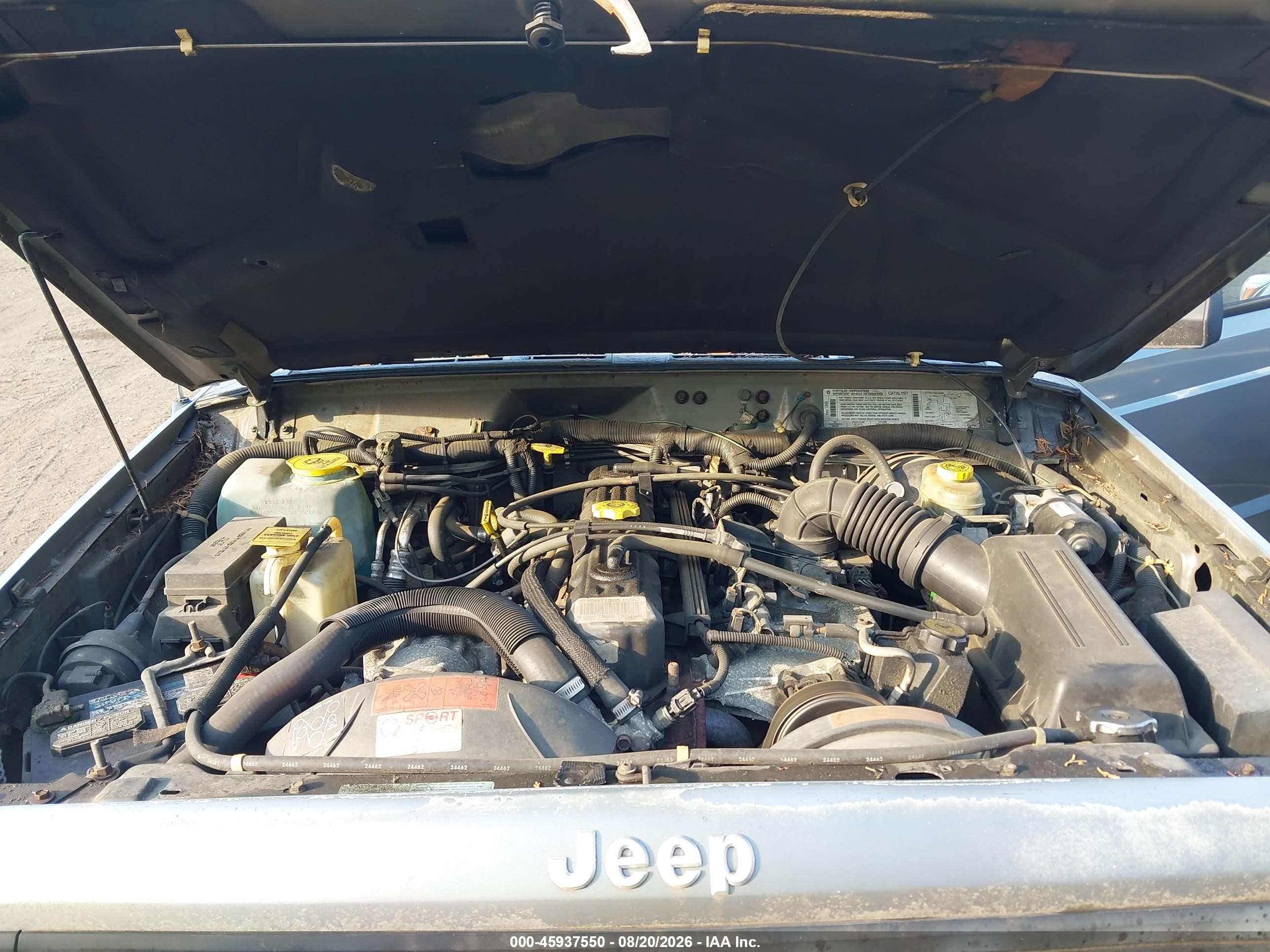 1996 Jeep Cherokee Se Gray vin: 1J4FJ28S4TL295562