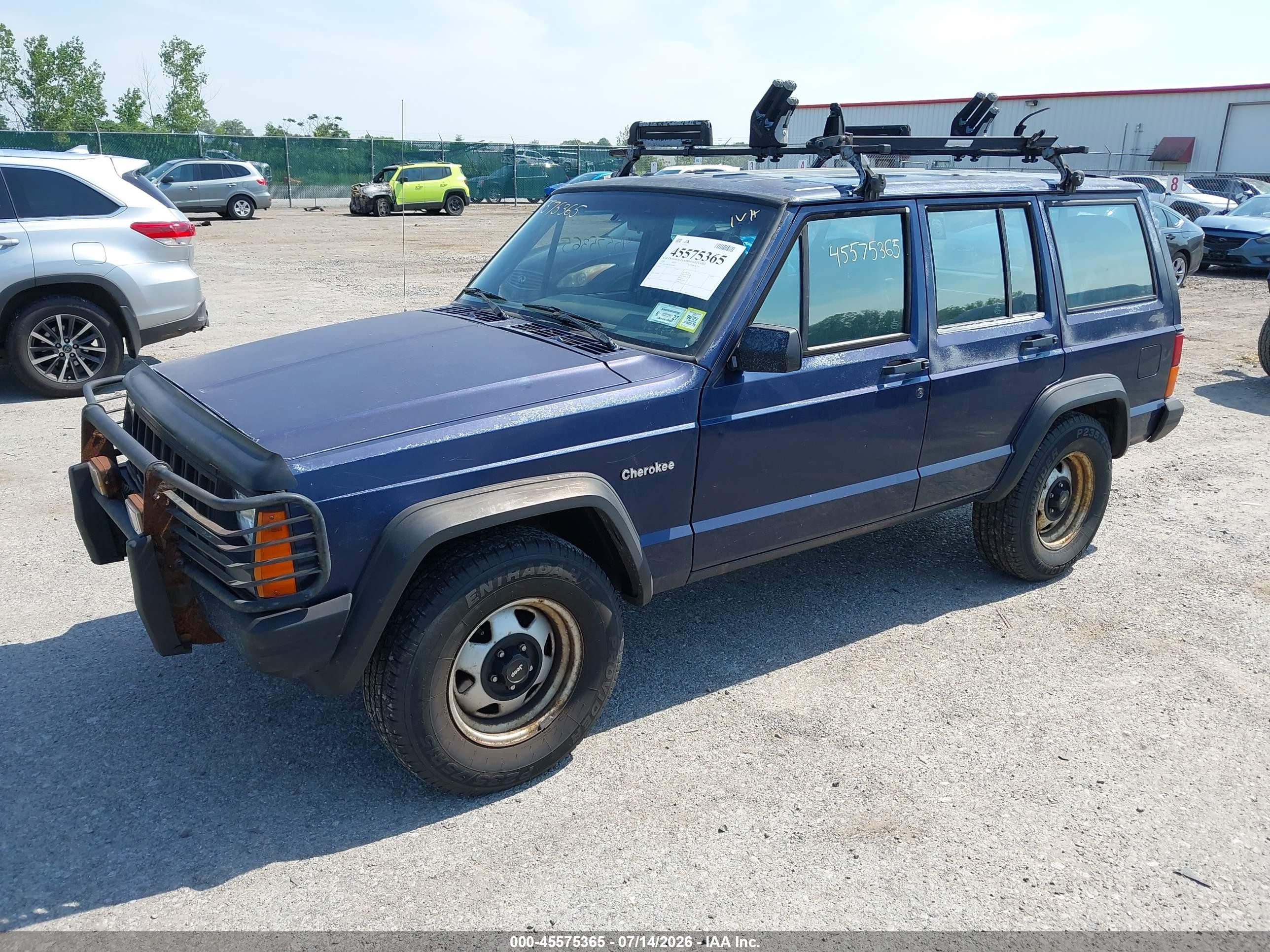 1996 Jeep Cherokee Se Blue vin: 1J4FJ28S5TL182588