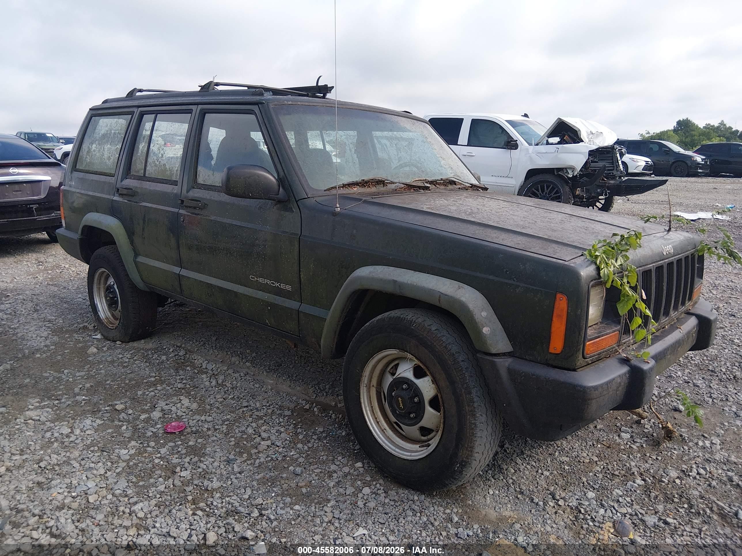 1997 Jeep Cherokee Se Green vin: 1J4FJ28S6VL529123
