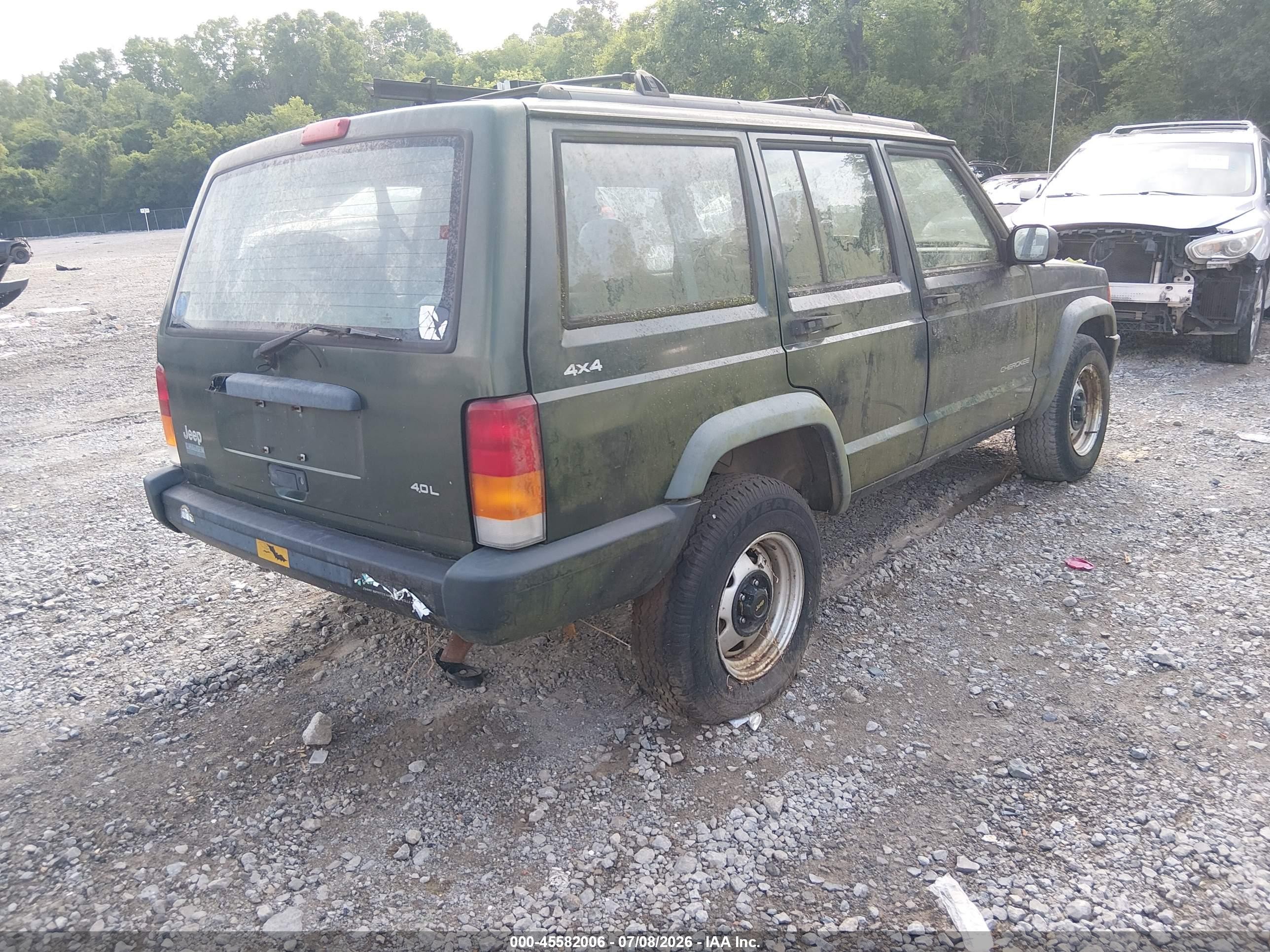 1997 Jeep Cherokee Se Зеленый vin: 1J4FJ28S6VL529123