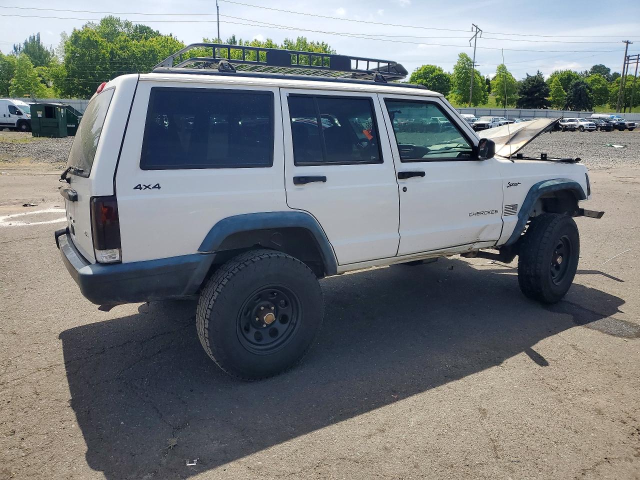 1997 Jeep Cherokee Se White vin: 1J4FJ28S7VL594207