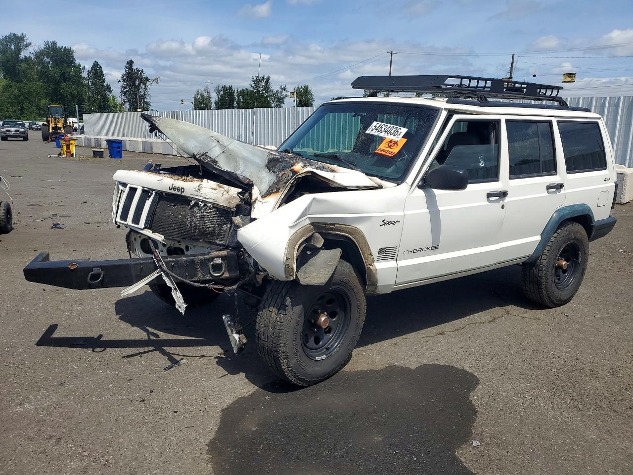 1997 Jeep Cherokee Se White vin: 1J4FJ28S7VL594207