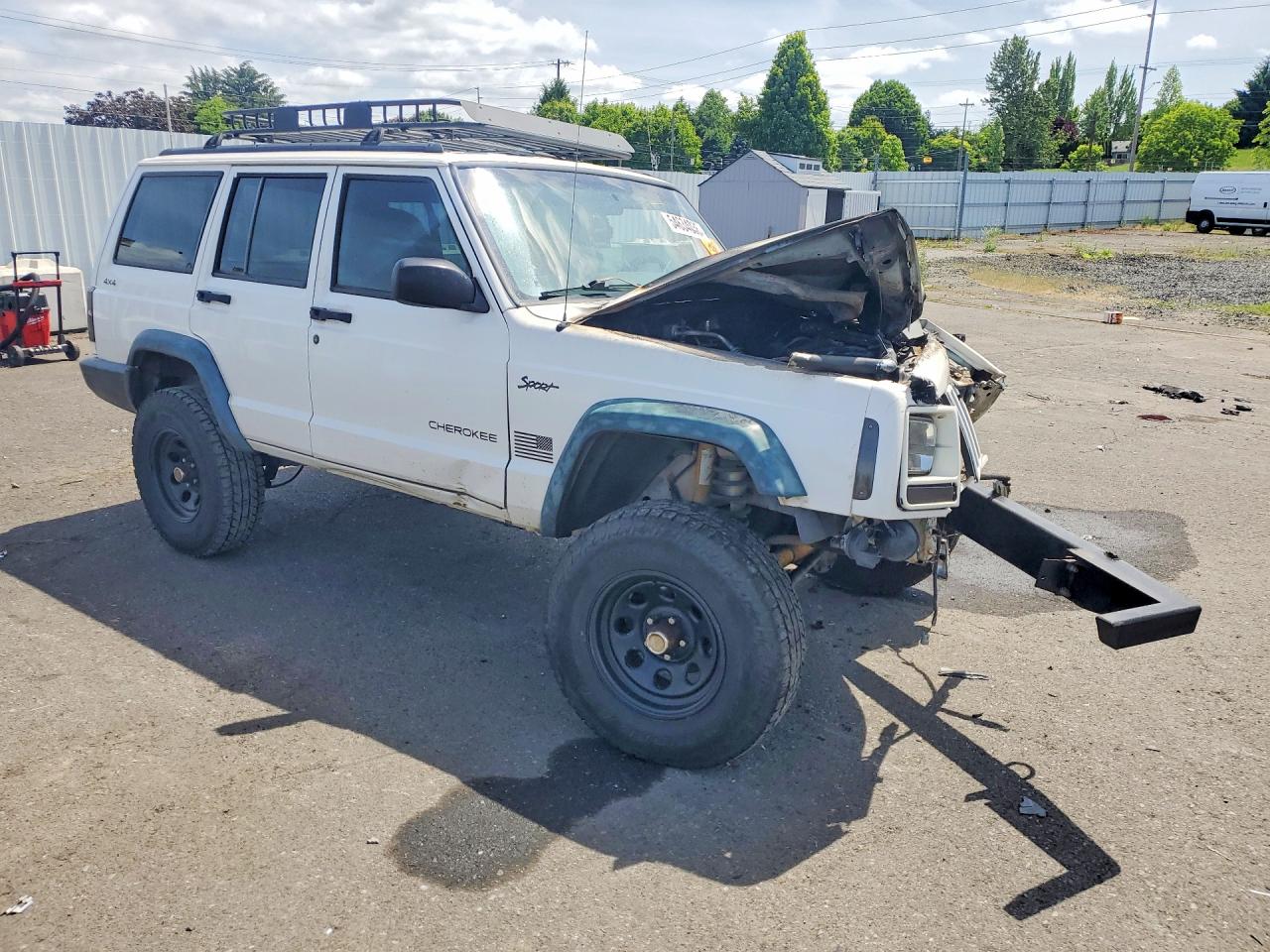 1997 Jeep Cherokee Se White vin: 1J4FJ28S7VL594207