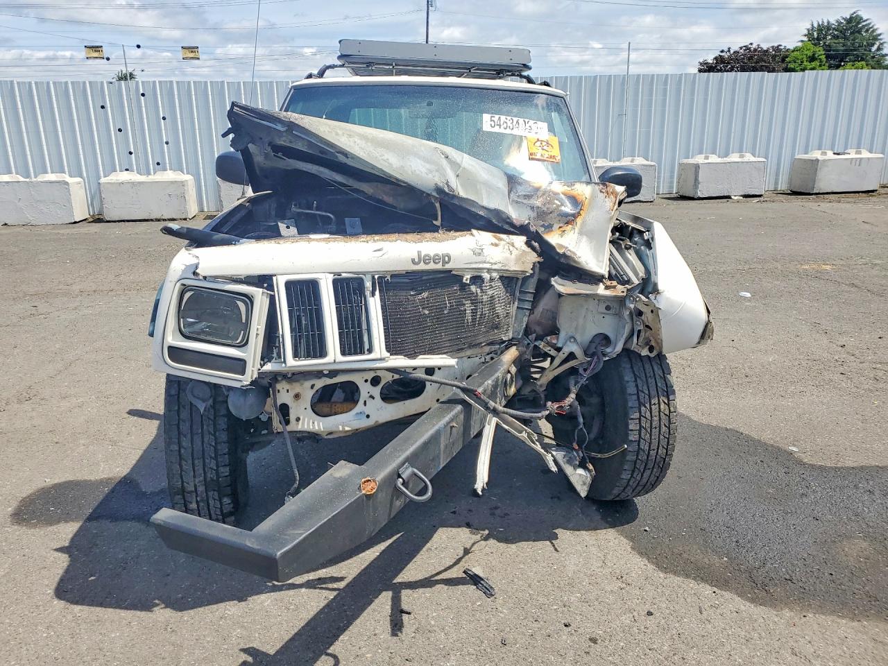 1997 Jeep Cherokee Se White vin: 1J4FJ28S7VL594207