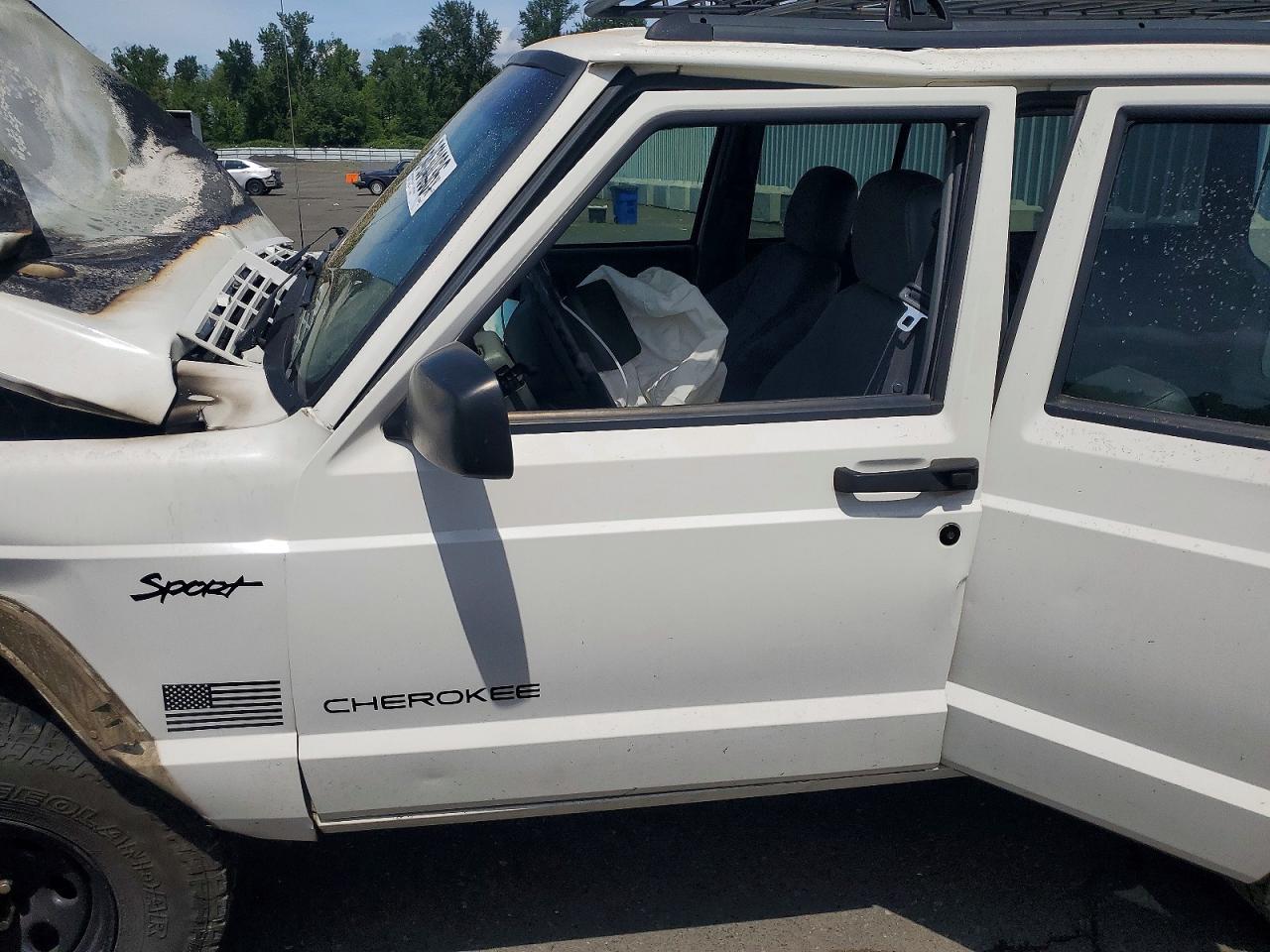 1997 Jeep Cherokee Se White vin: 1J4FJ28S7VL594207