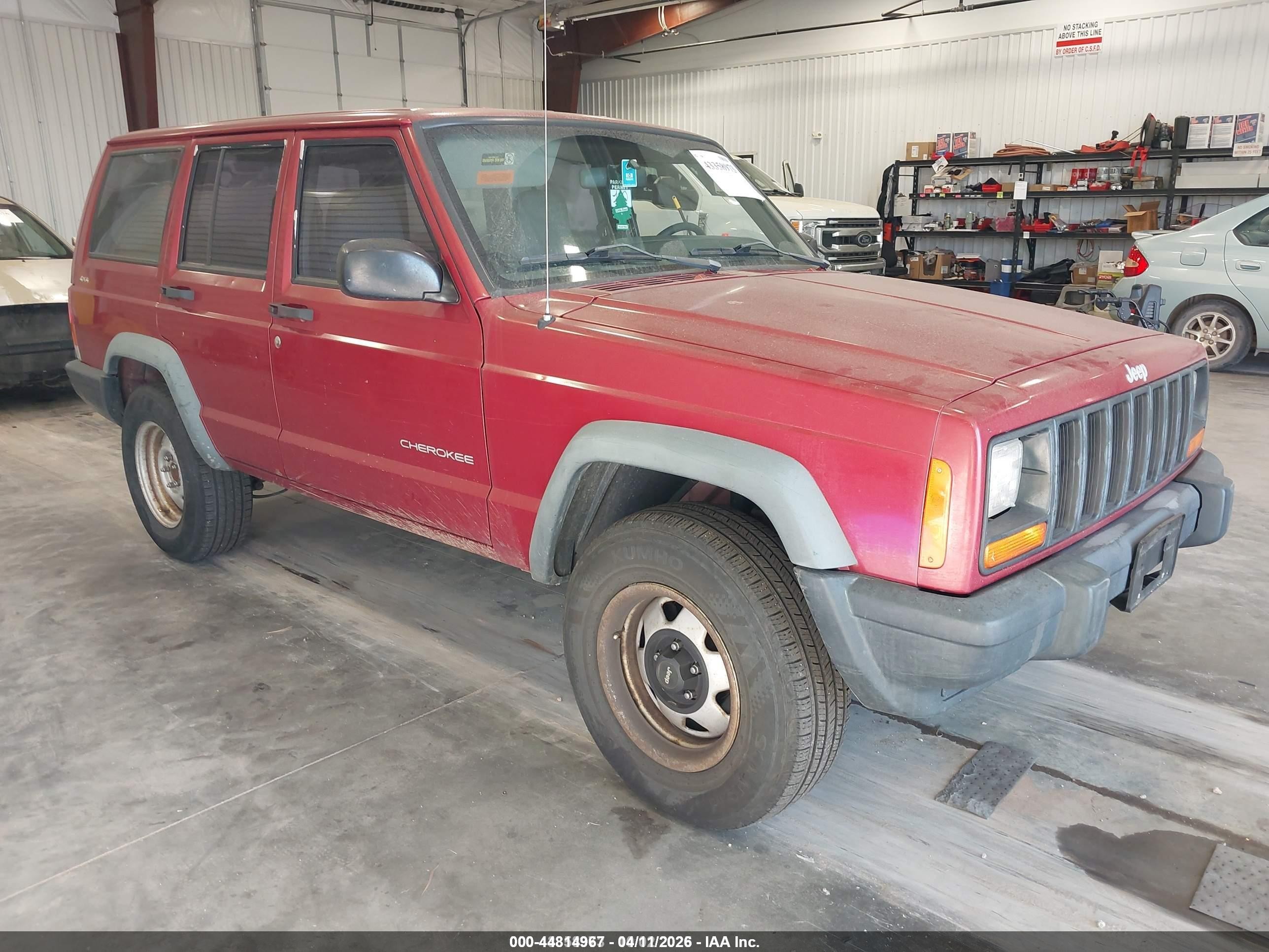 1998 Jeep Cherokee Se Red vin: 1J4FJ28S8WL169788