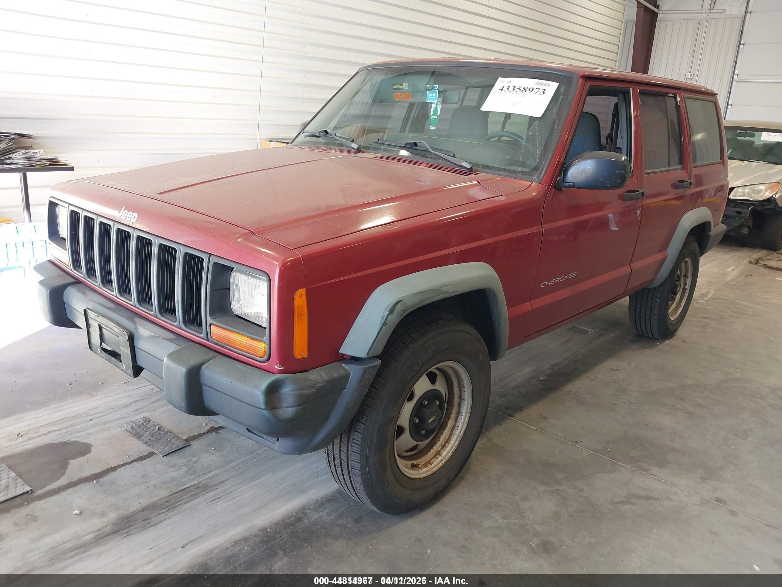 1998 Jeep Cherokee Se Red vin: 1J4FJ28S8WL169788
