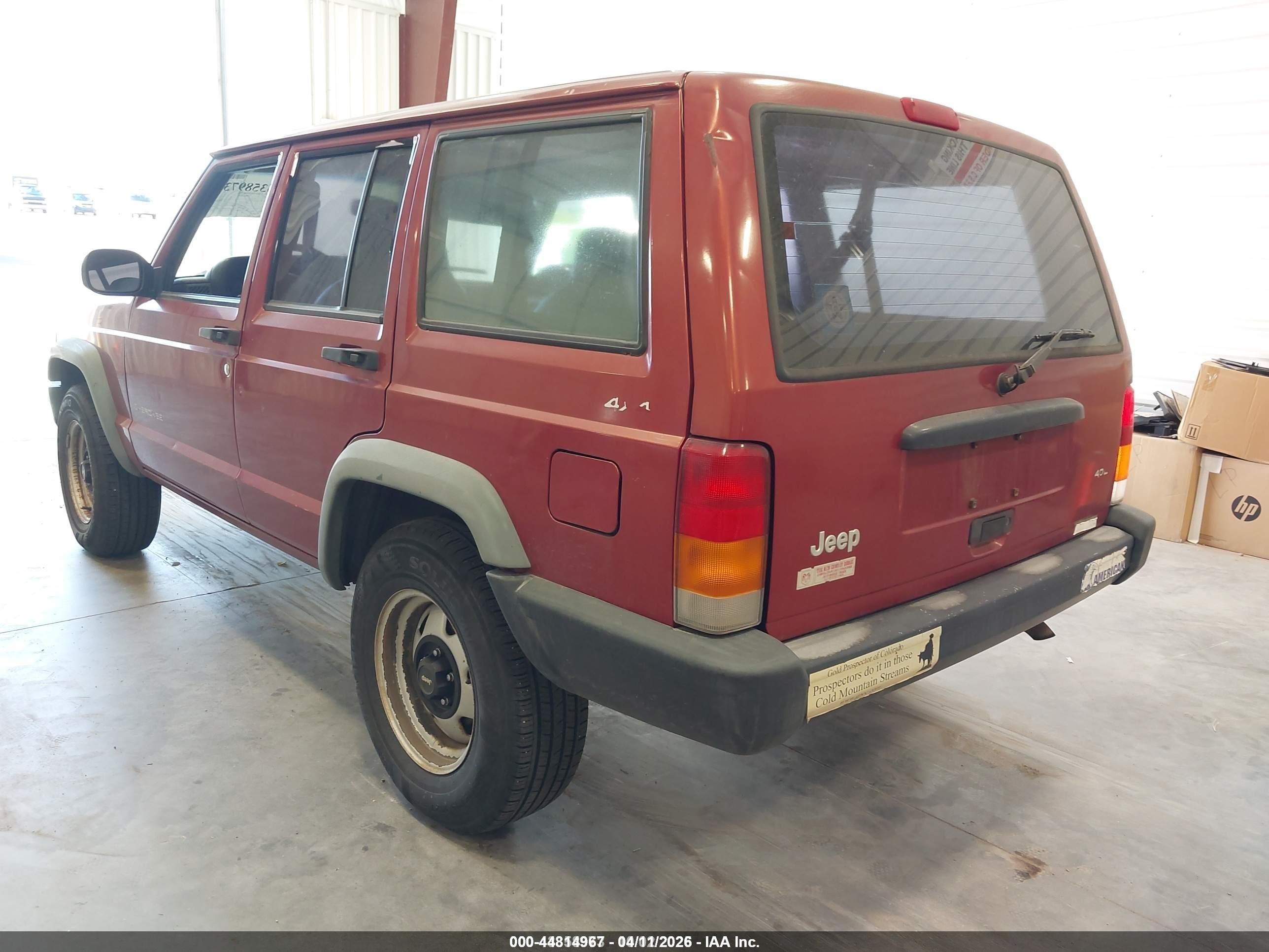 1998 Jeep Cherokee Se Red vin: 1J4FJ28S8WL169788
