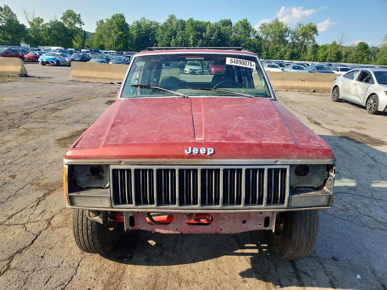 1990 Jeep Cherokee Pioneer Красный vin: 1J4FJ38L5LL279028