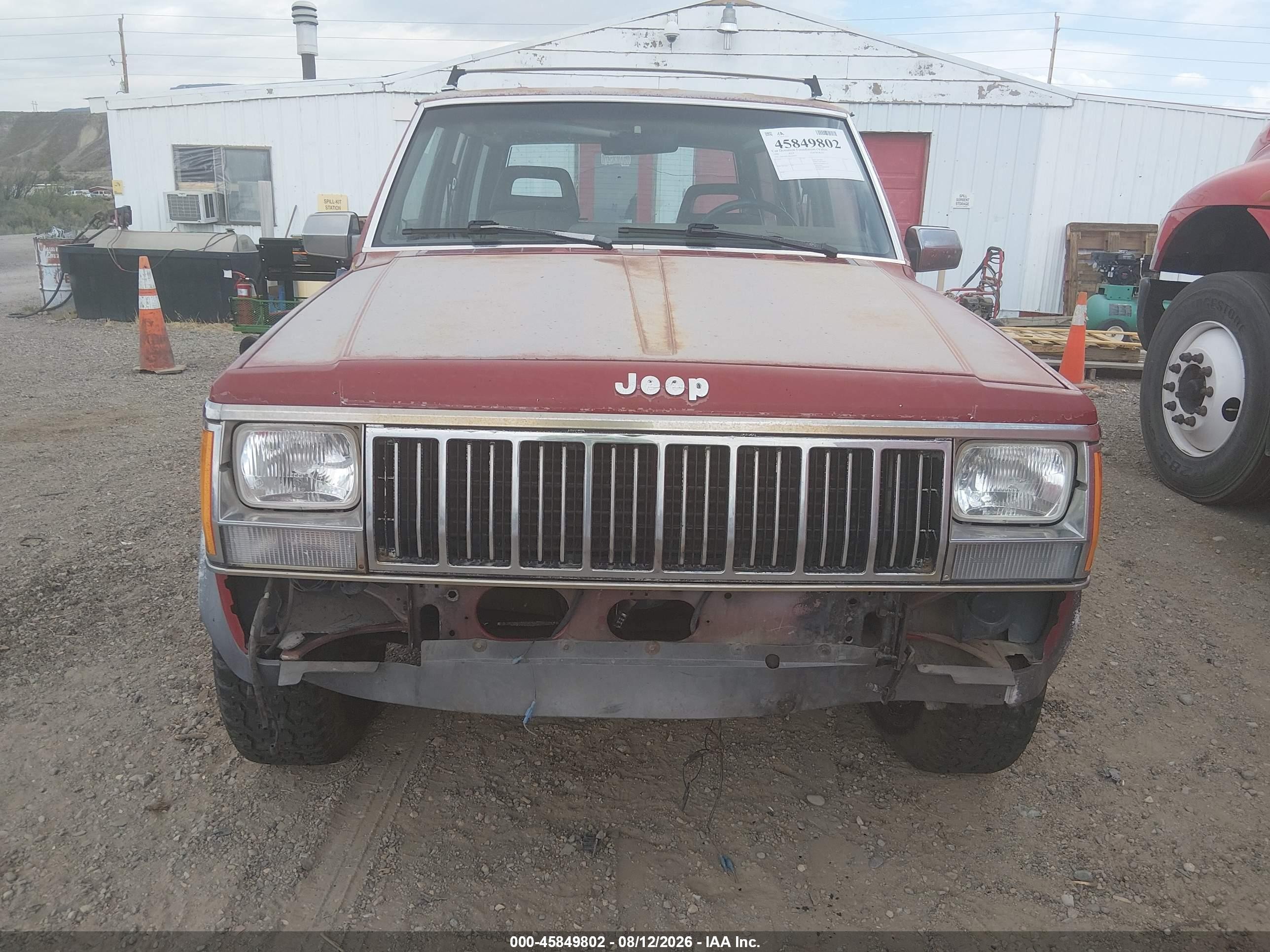 1989 Jeep Cherokee Laredo Красный vin: 1J4FJ58L3KL428997