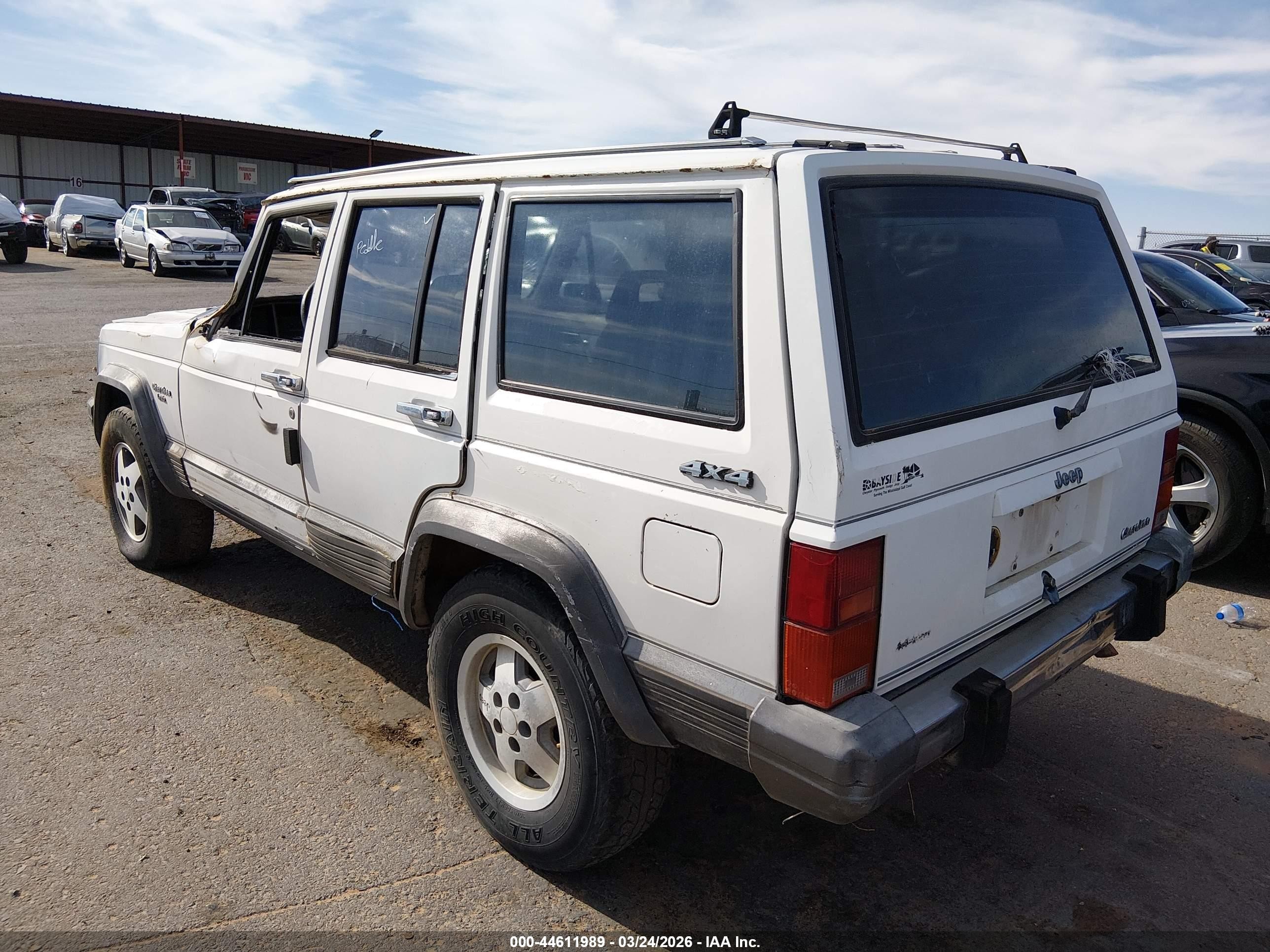 1989 Jeep Cherokee Laredo Белый vin: 1J4FJ58L9KL430303