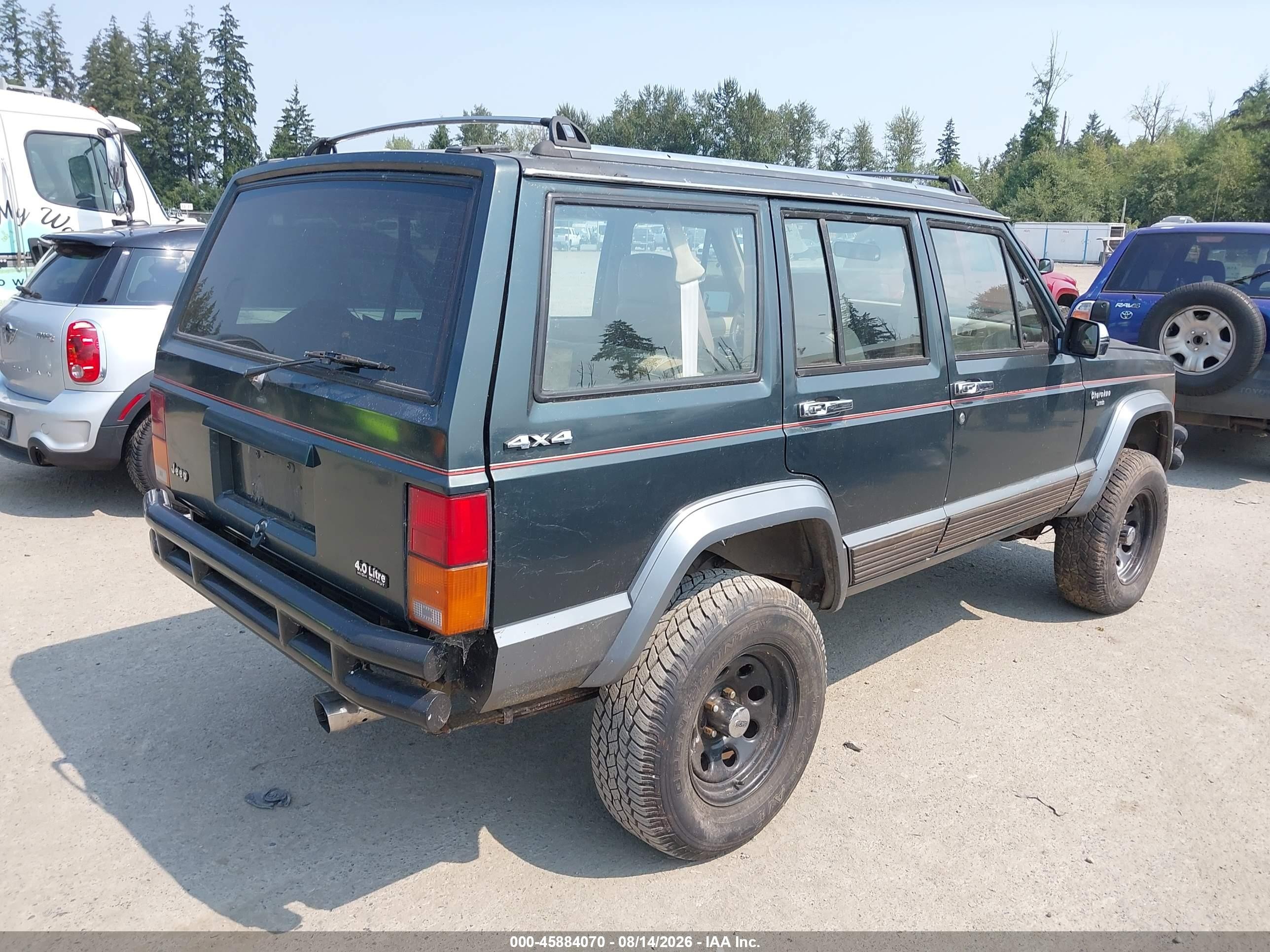 1991 Jeep Cherokee Laredo Зеленый vin: 1J4FJ58S2ML573670