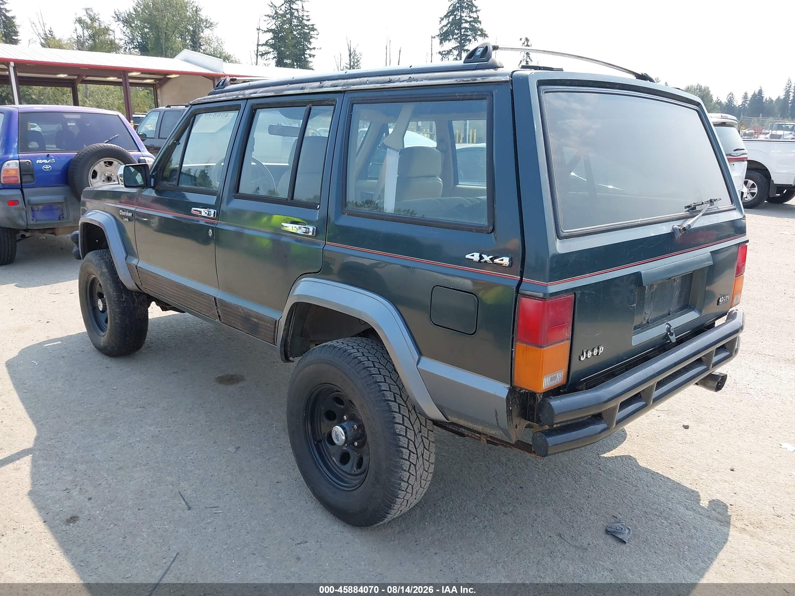 1991 Jeep Cherokee Laredo Зеленый vin: 1J4FJ58S2ML573670