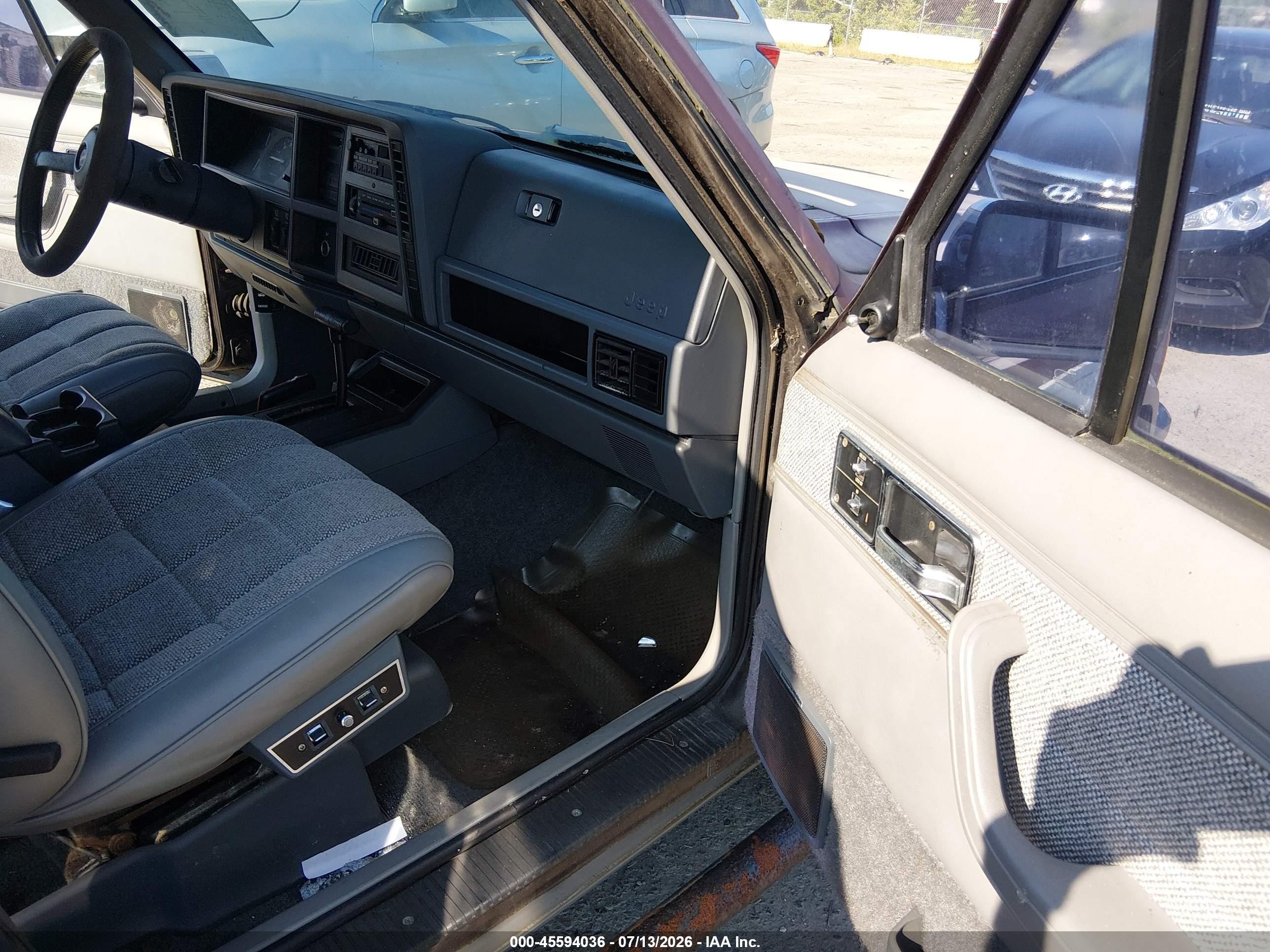 1991 Jeep Cherokee Laredo Purple vin: 1J4FJ58S4ML564145