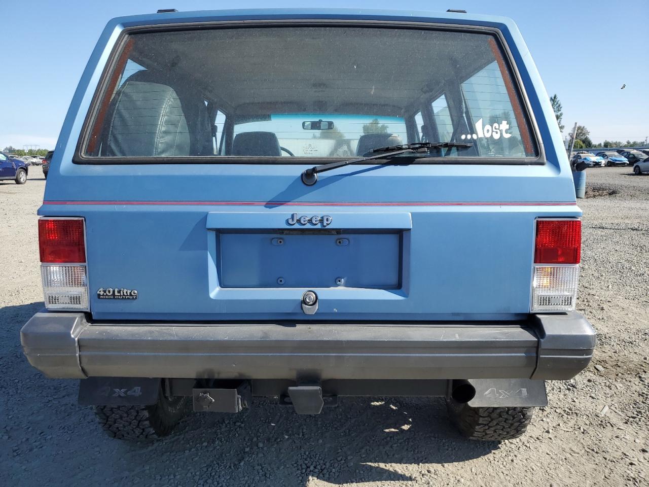 1992 Jeep Cherokee Laredo Blue vin: 1J4FJ58S4NL219909