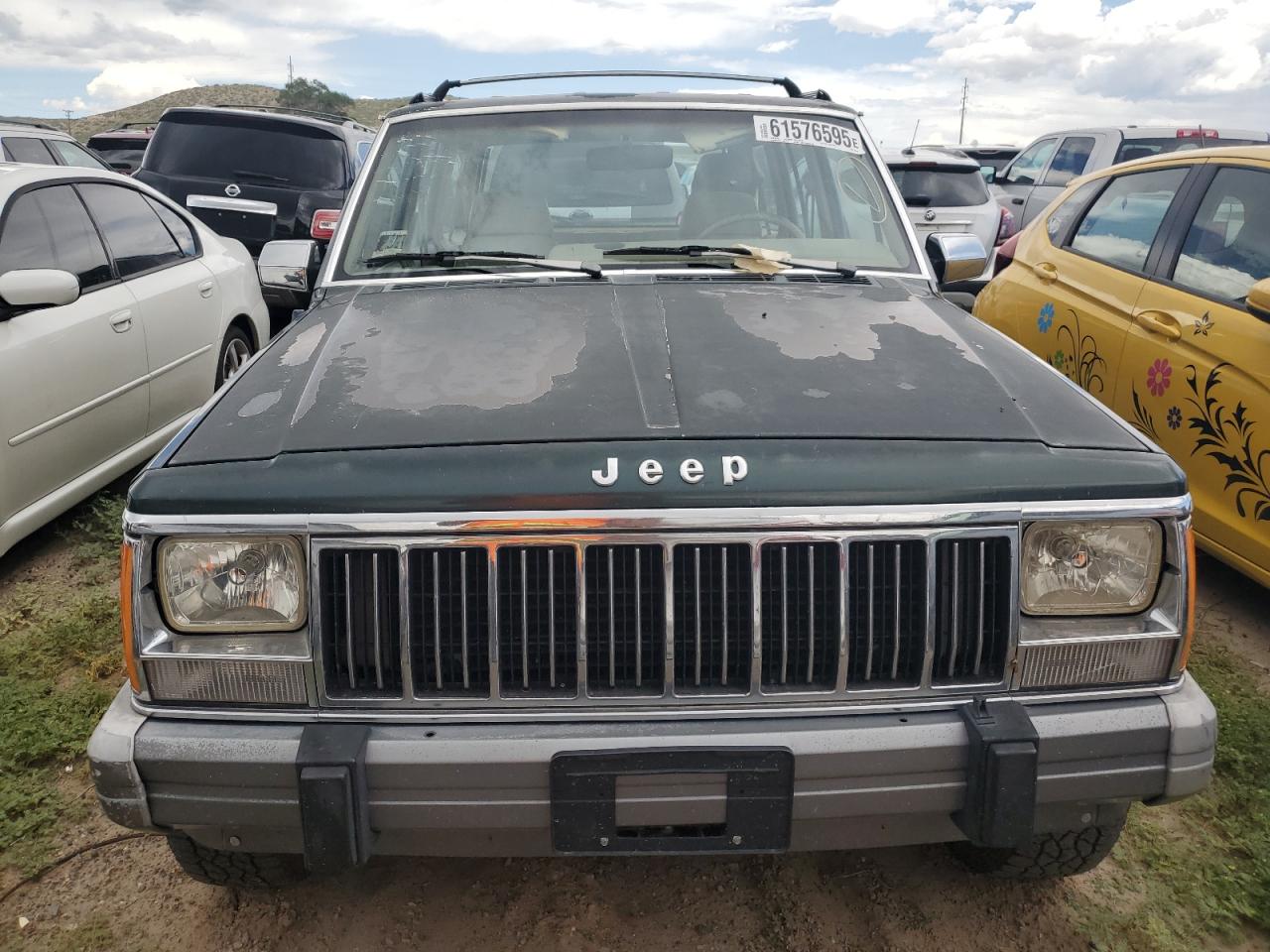 1992 Jeep Cherokee Laredo Green vin: 1J4FJ58S5NL231258