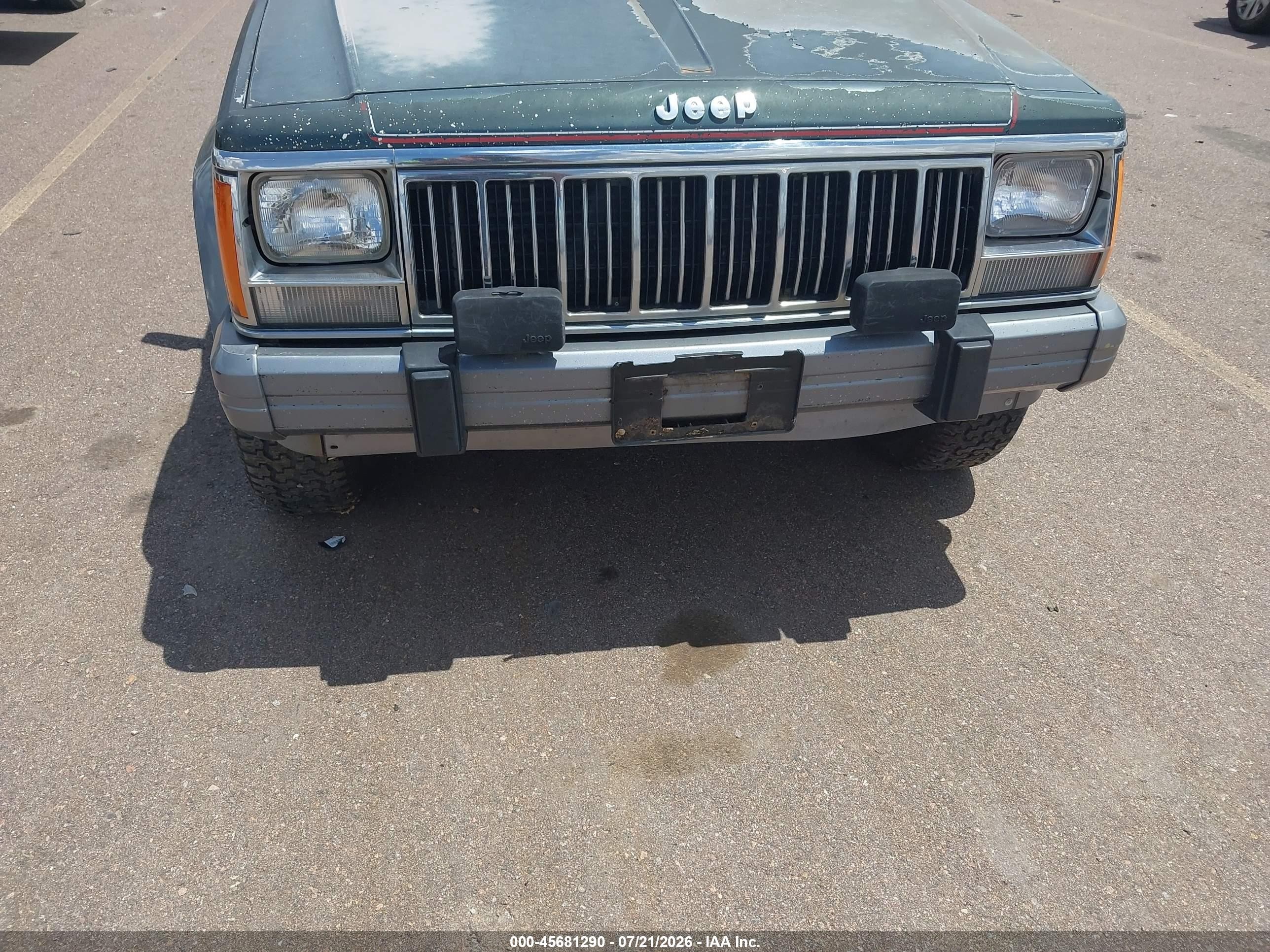 1991 Jeep Cherokee Laredo Серый vin: 1J4FJ58S8ML570840