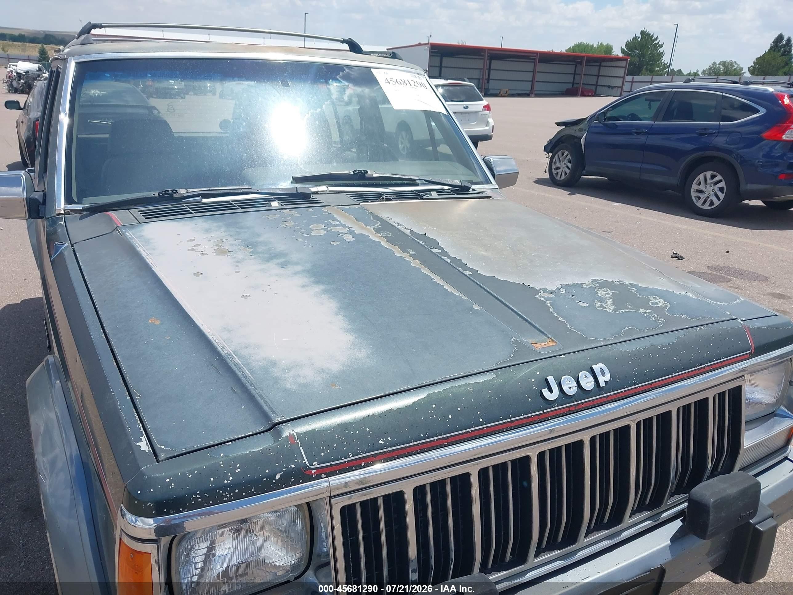 1991 Jeep Cherokee Laredo Серый vin: 1J4FJ58S8ML570840