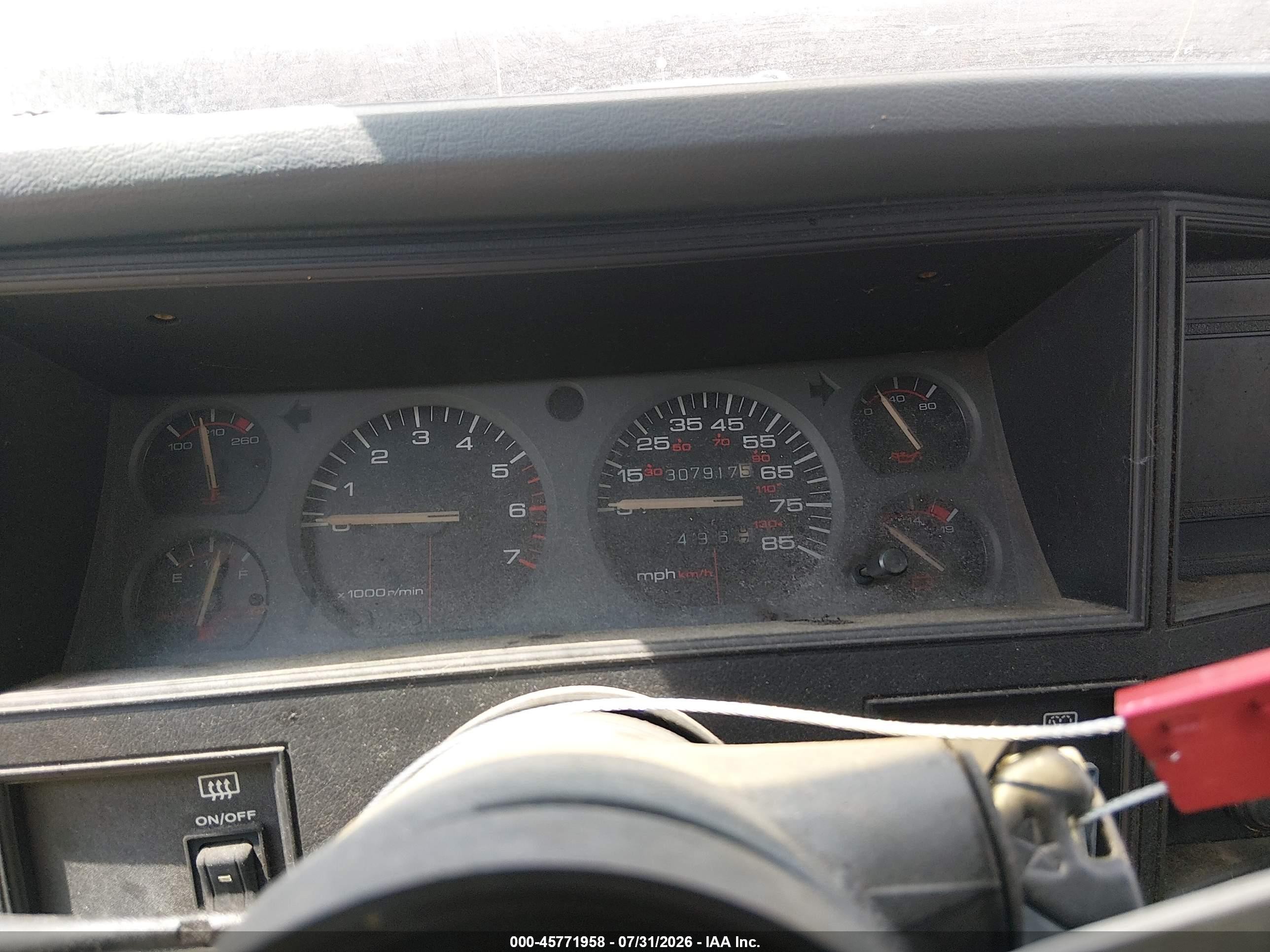 1993 Jeep Cherokee Sport Red vin: 1J4FJ67S9PL589697
