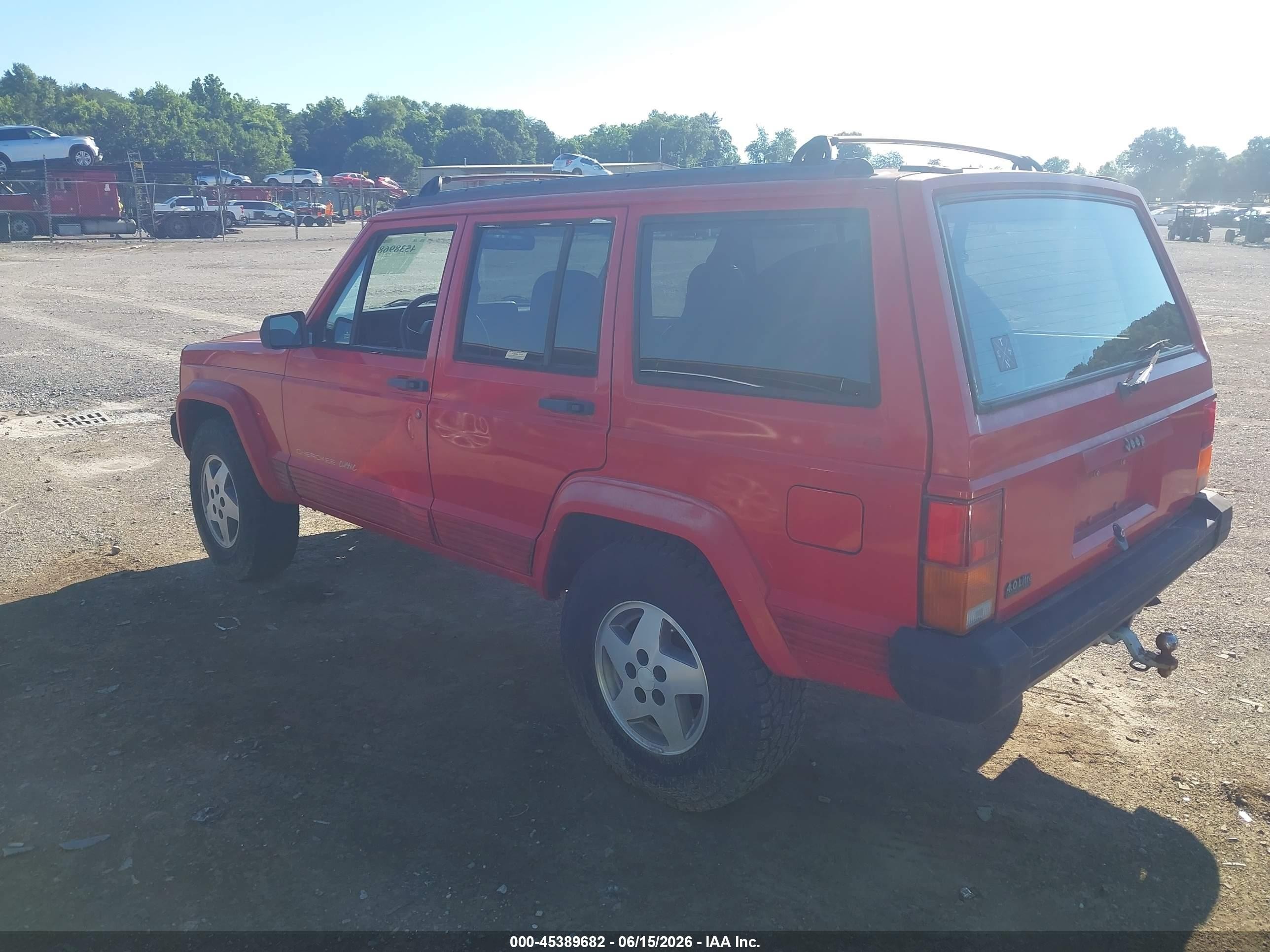 1996 Jeep Cherokee Sport/classic Red vin: 1J4FJ68S0TL298790