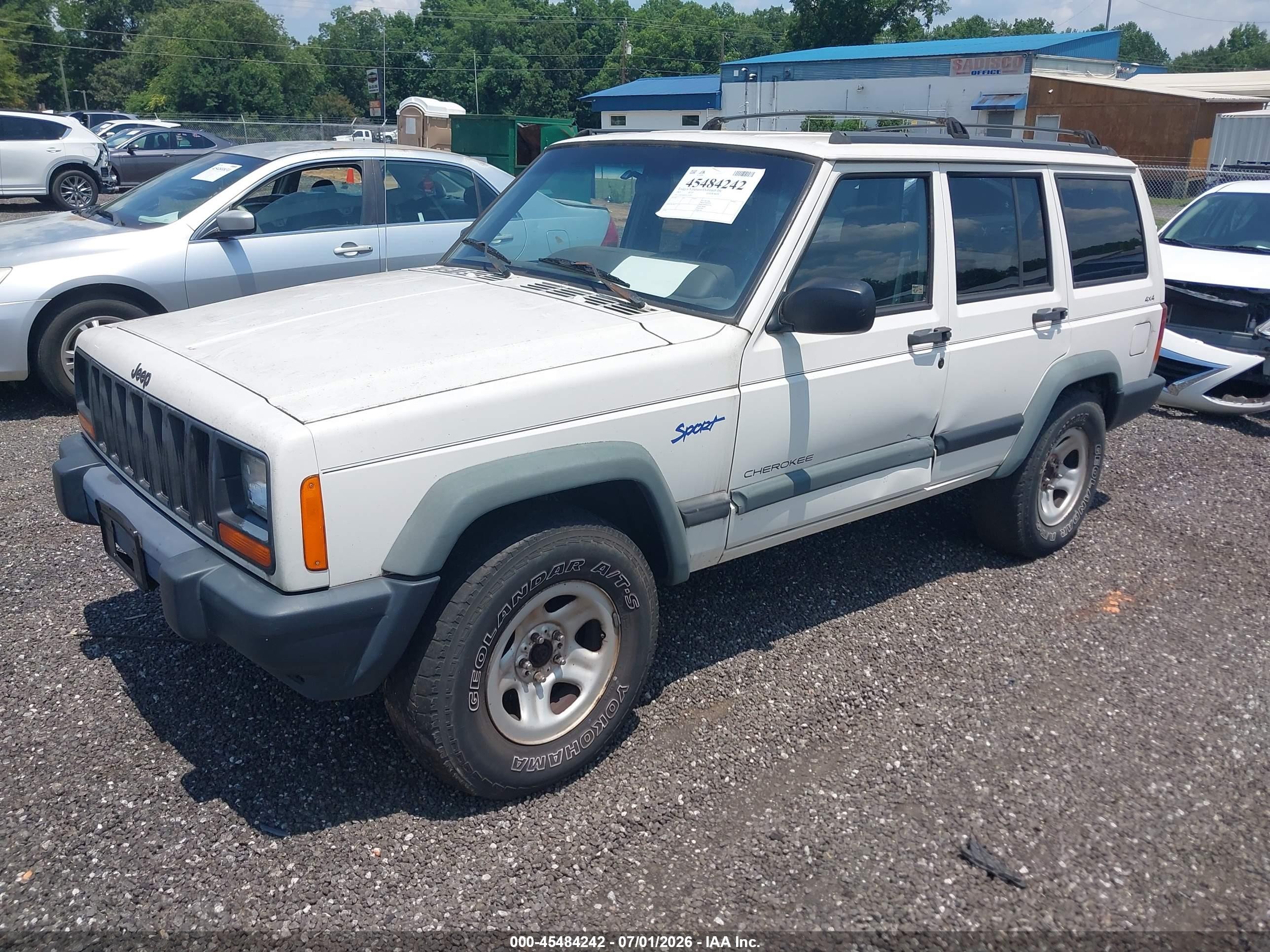 1997 Jeep Cherokee Sport White vin: 1J4FJ68S0VL512857