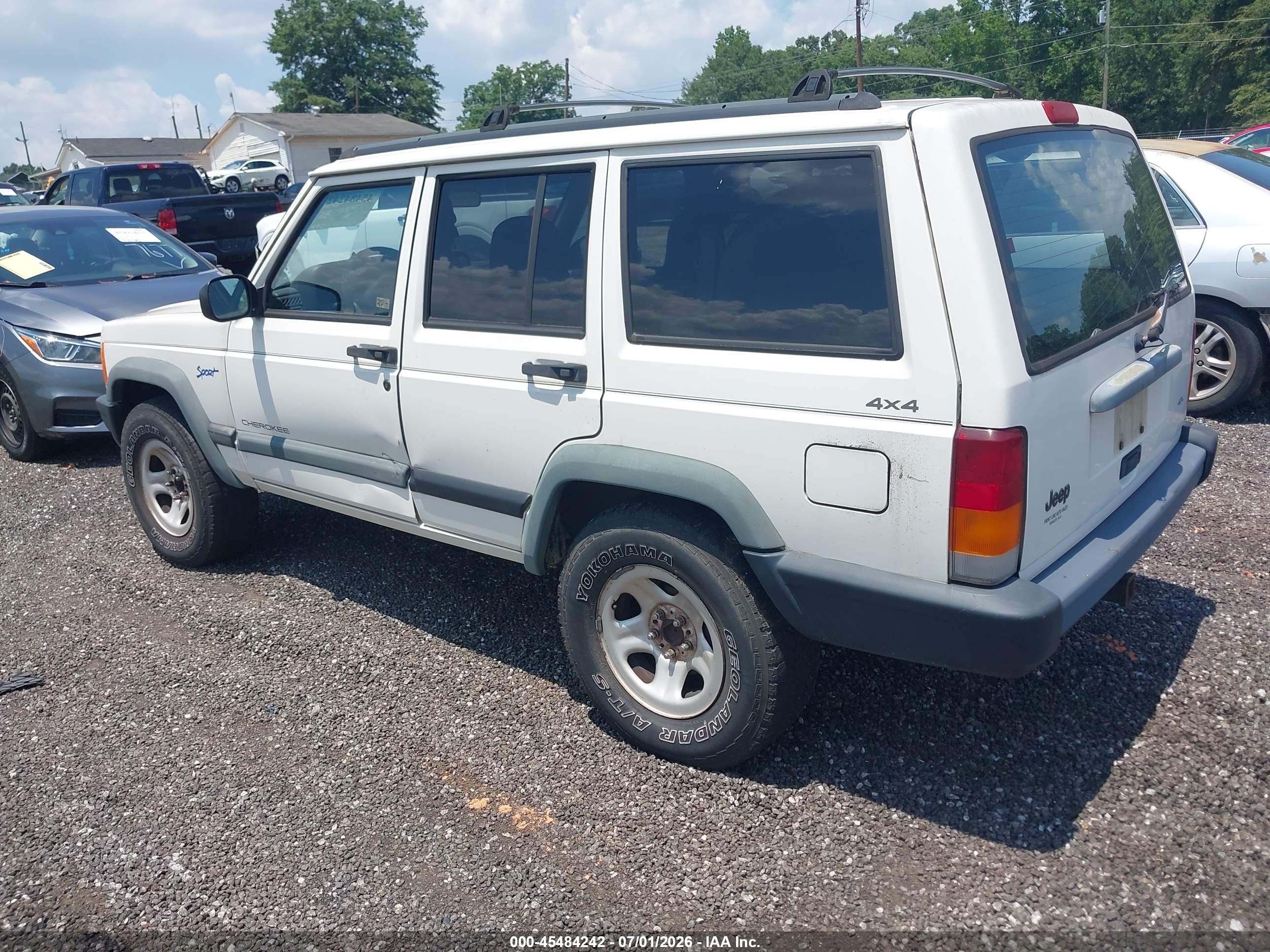 1997 Jeep Cherokee Sport White vin: 1J4FJ68S0VL512857