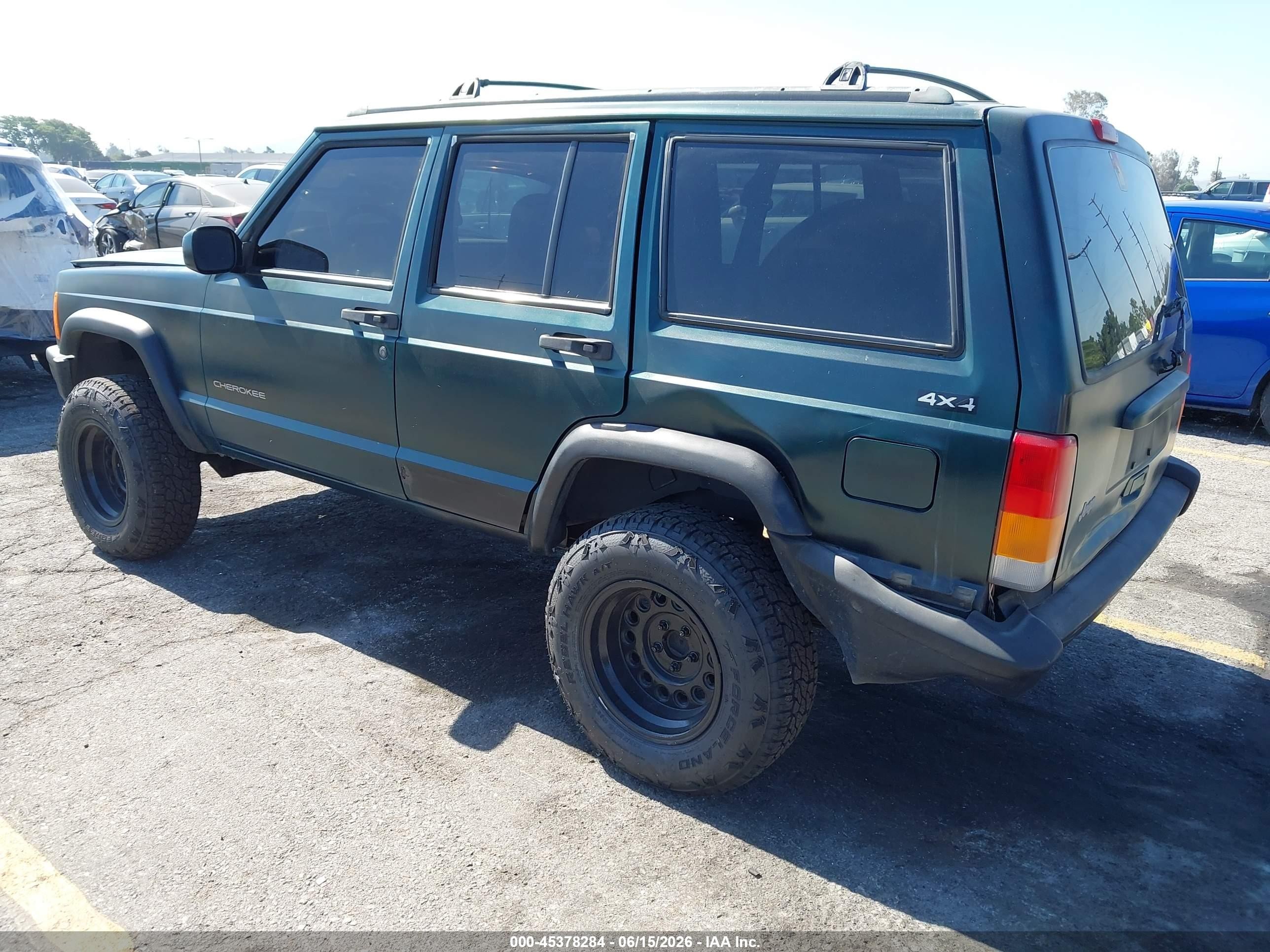 1998 Jeep Cherokee Classic/sport Green vin: 1J4FJ68S0WL179075