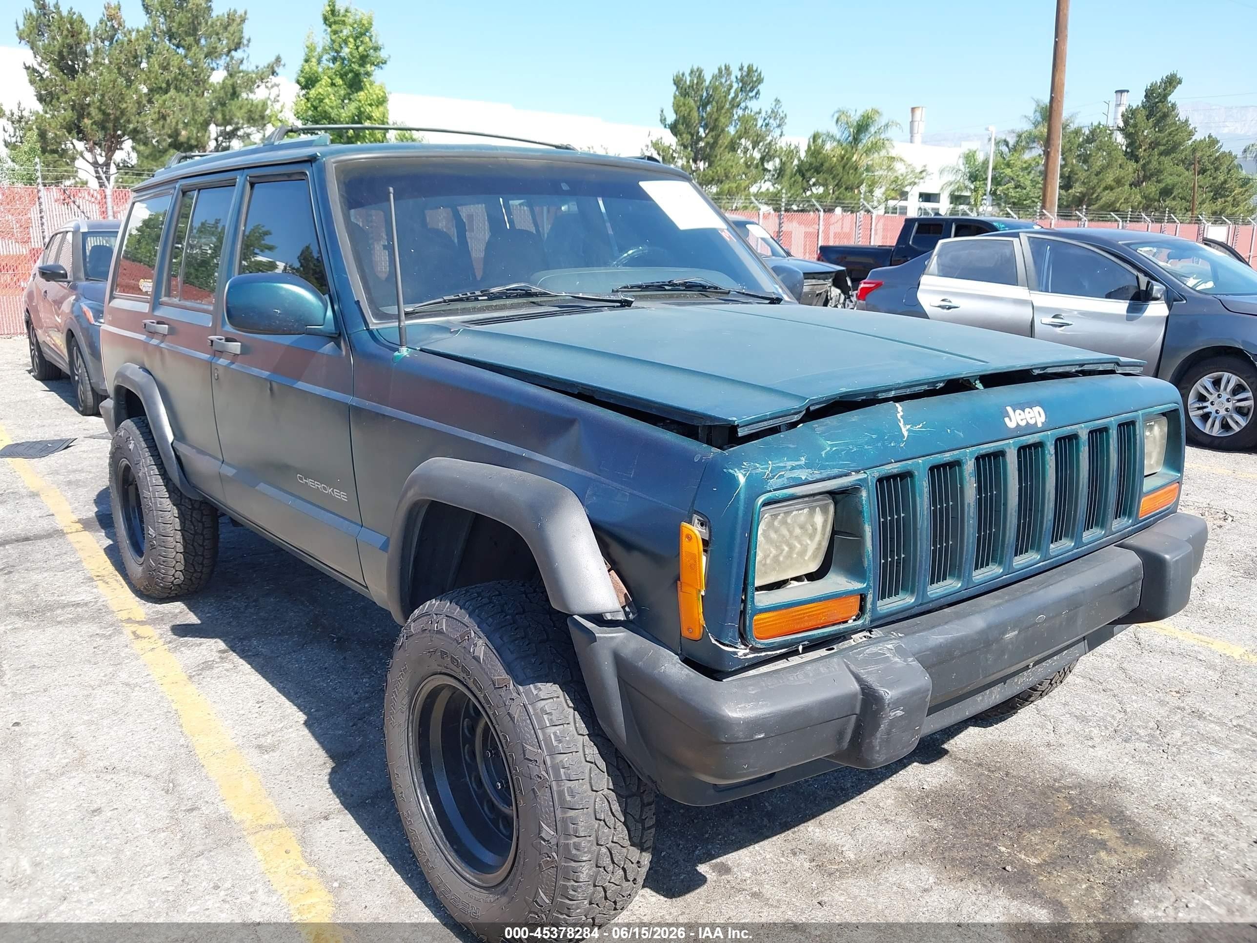 1998 Jeep Cherokee Classic/sport Green vin: 1J4FJ68S0WL179075