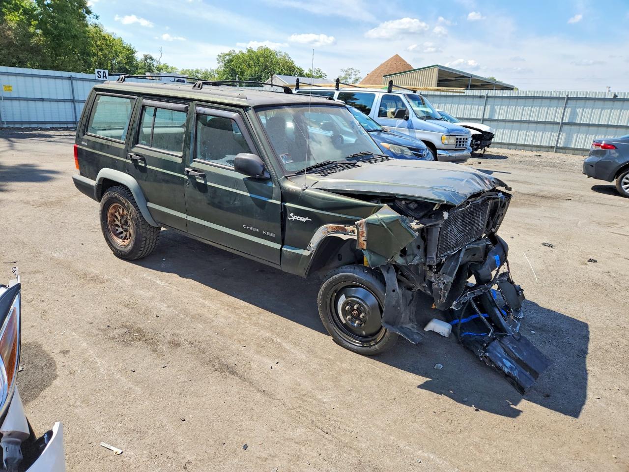 1998 Jeep Cherokee Sport Зеленый vin: 1J4FJ68S0WL254602