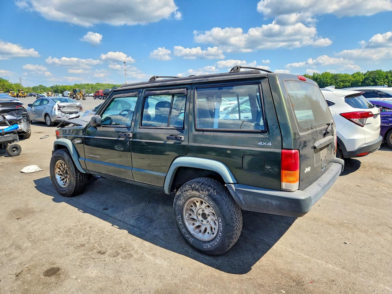 1998 Jeep Cherokee Sport Зеленый vin: 1J4FJ68S0WL254602