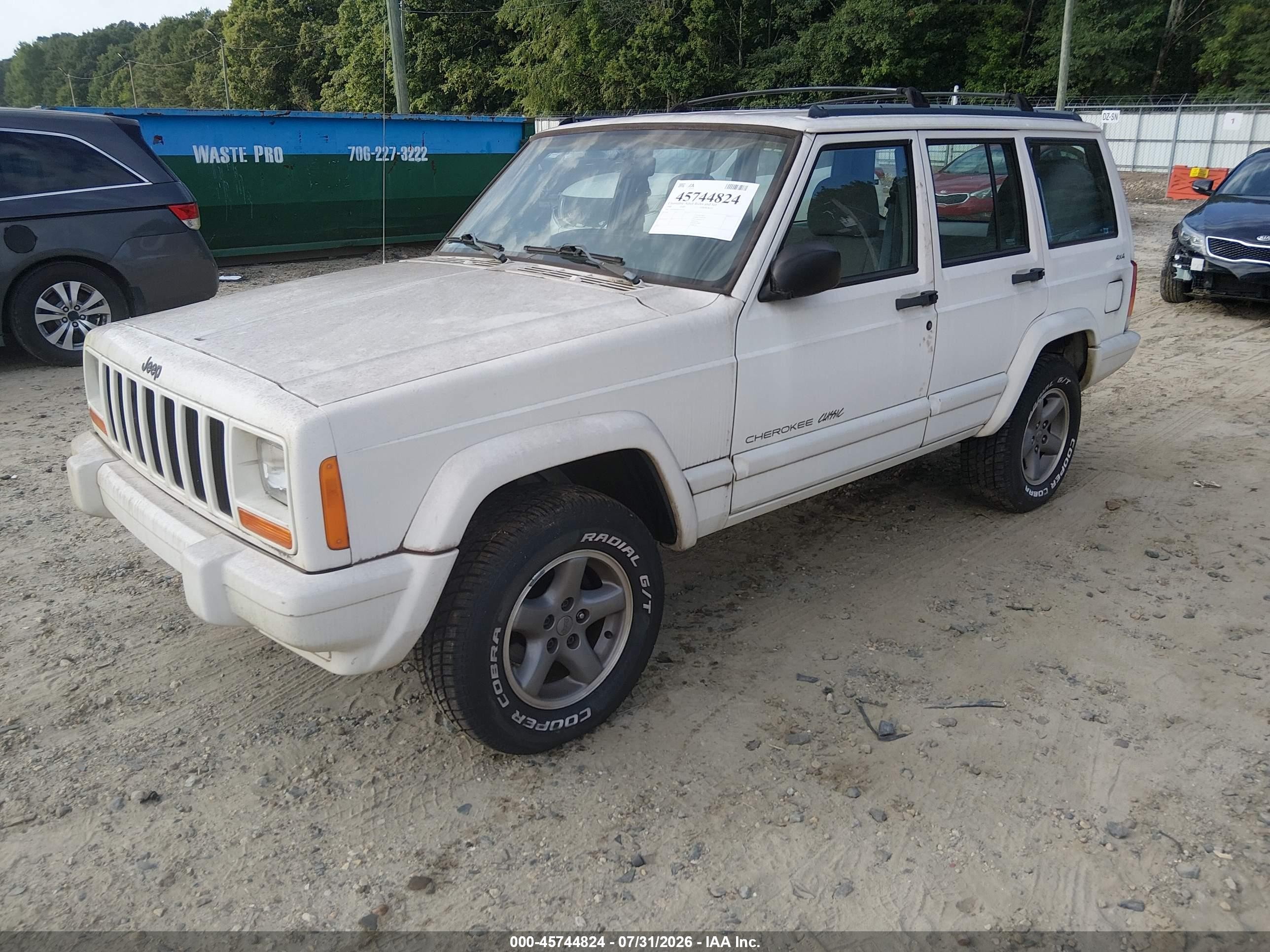 1998 Jeep Cherokee Classic/sport White vin: 1J4FJ68S0WL275742