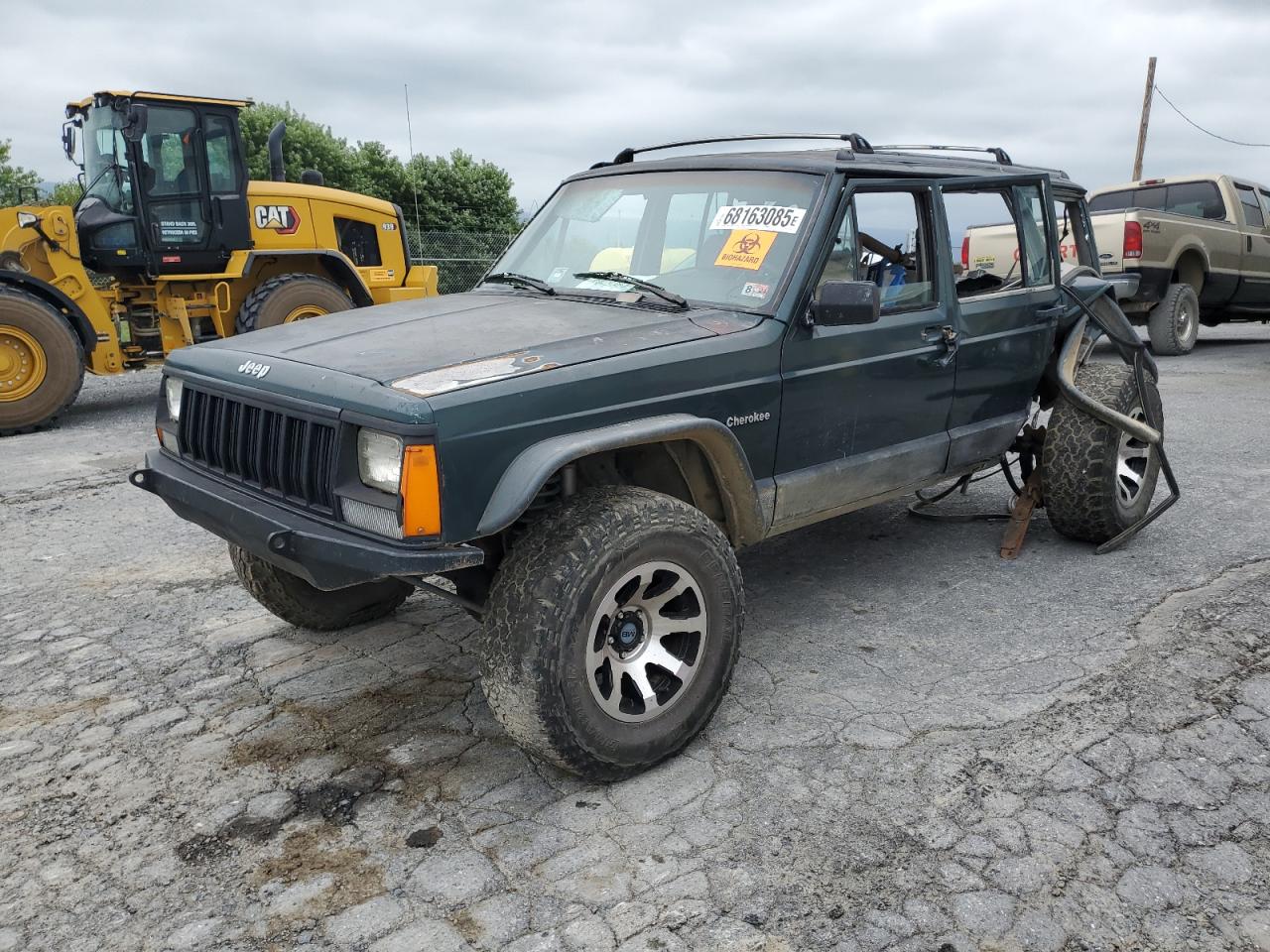 1993 Jeep Cherokee Sport Green vin: 1J4FJ68S1PL512966