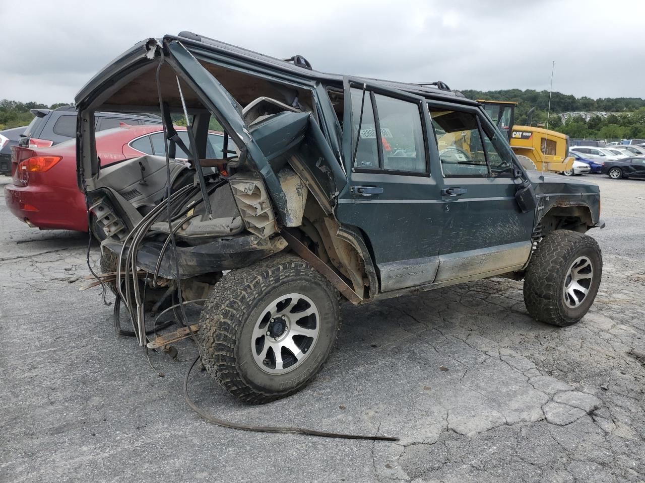 1993 Jeep Cherokee Sport Green vin: 1J4FJ68S1PL512966