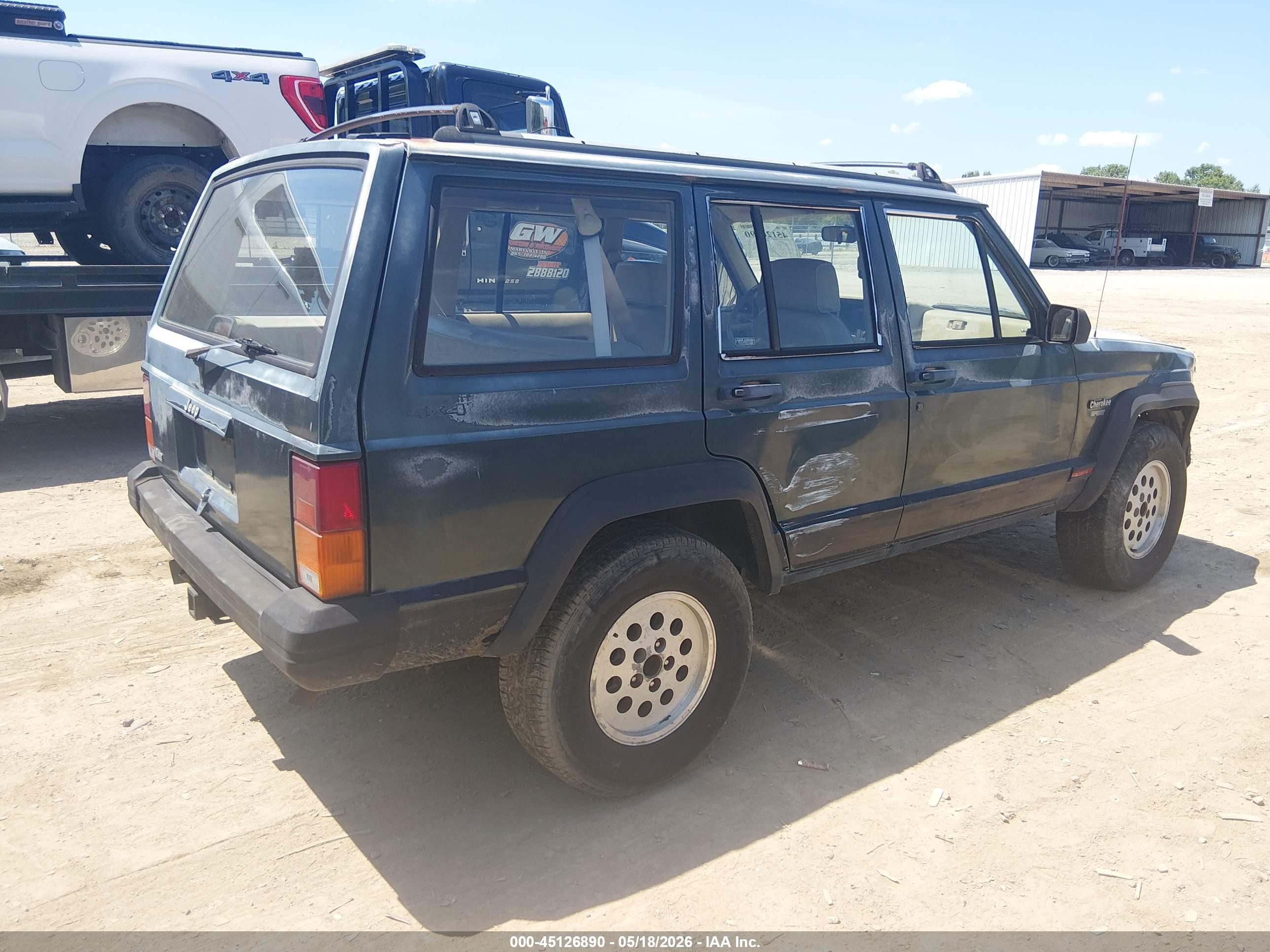 1994 Jeep Cherokee Sport Green vin: 1J4FJ68S1RL129502