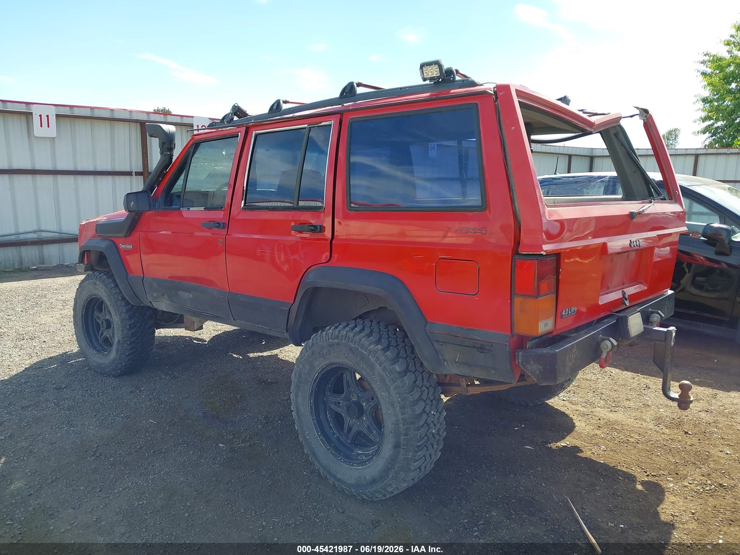 1994 Jeep Cherokee Sport Red vin: 1J4FJ68S1RL131556