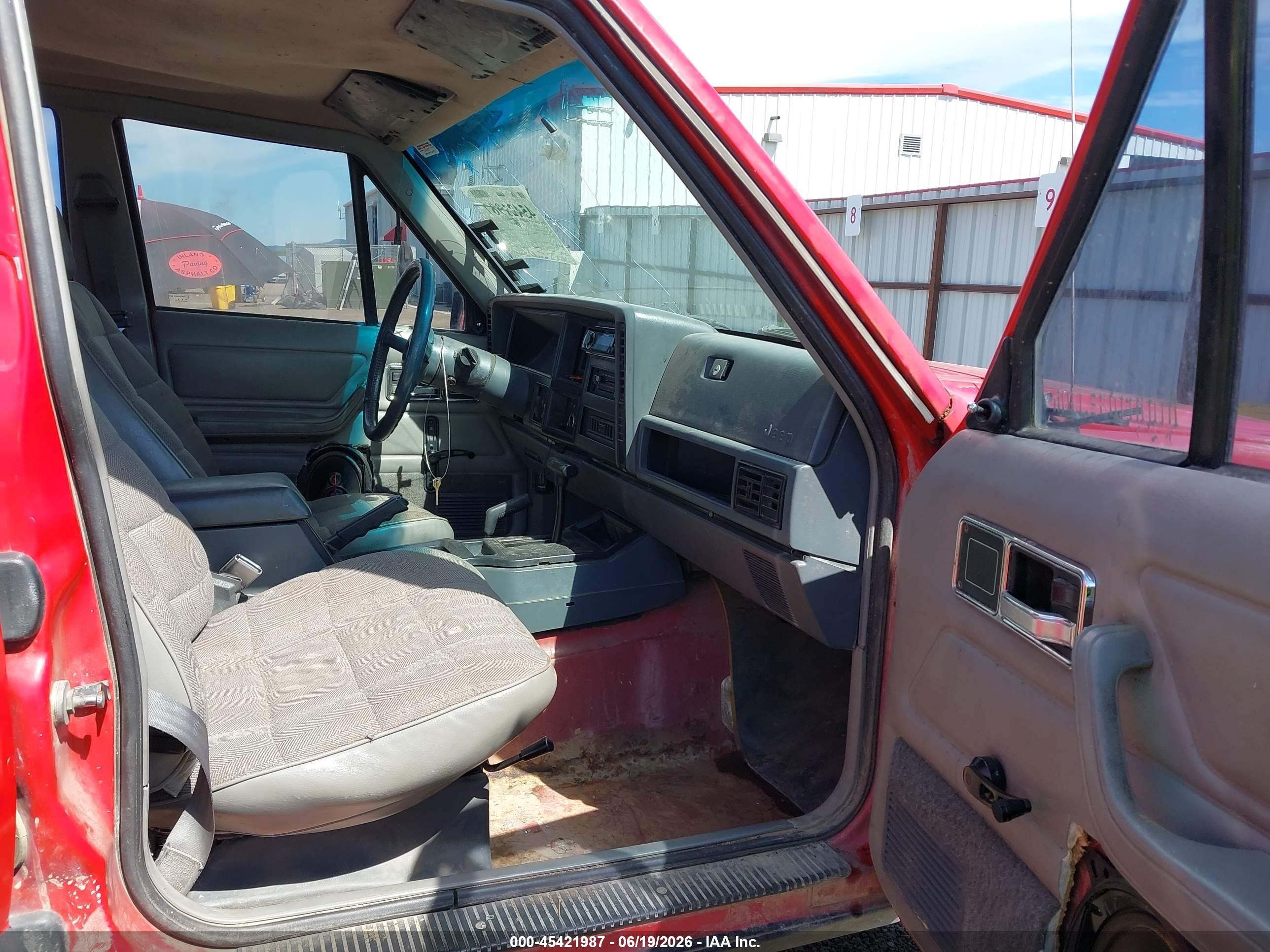 1994 Jeep Cherokee Sport Red vin: 1J4FJ68S1RL131556