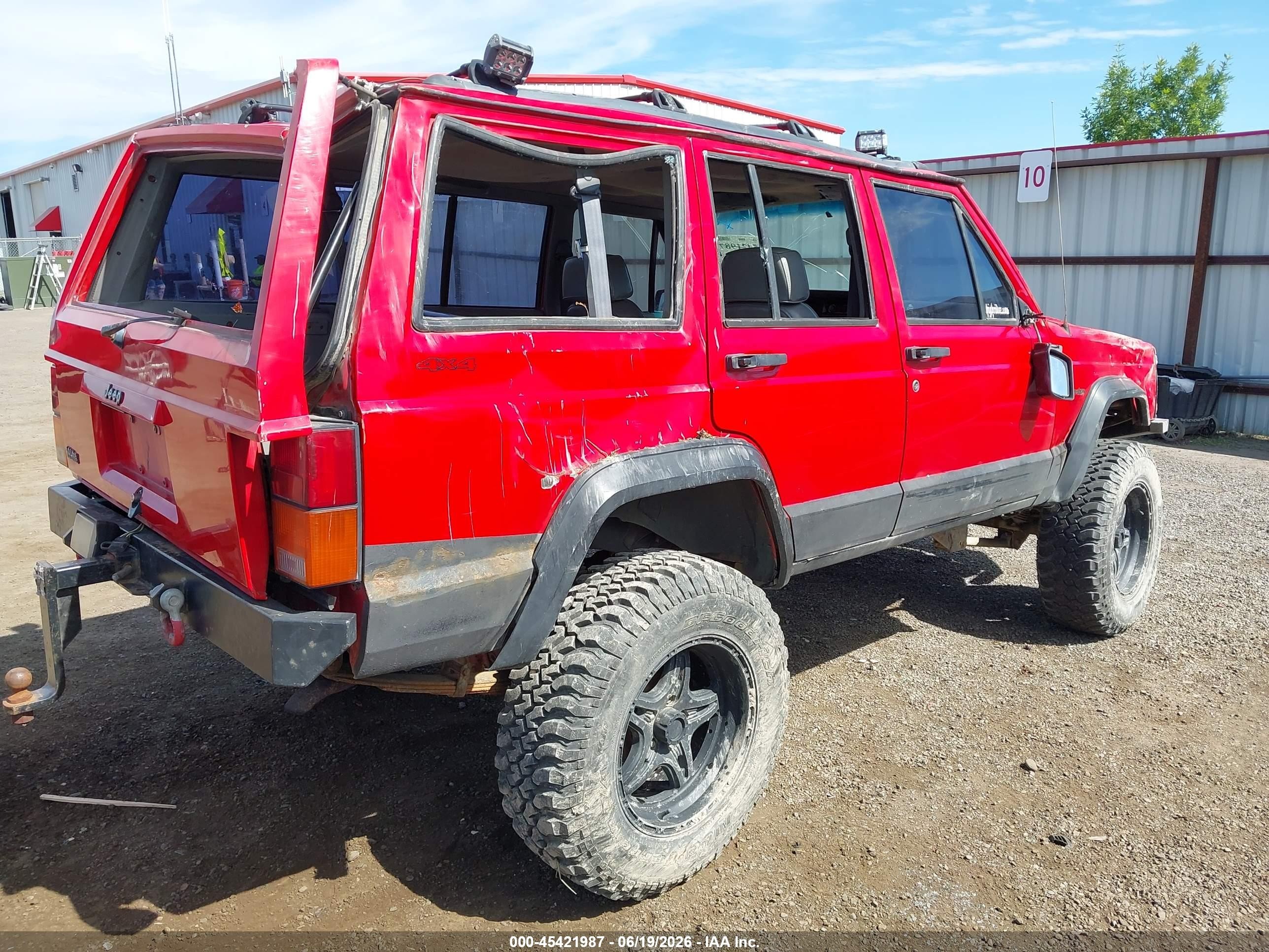 1994 Jeep Cherokee Sport Red vin: 1J4FJ68S1RL131556