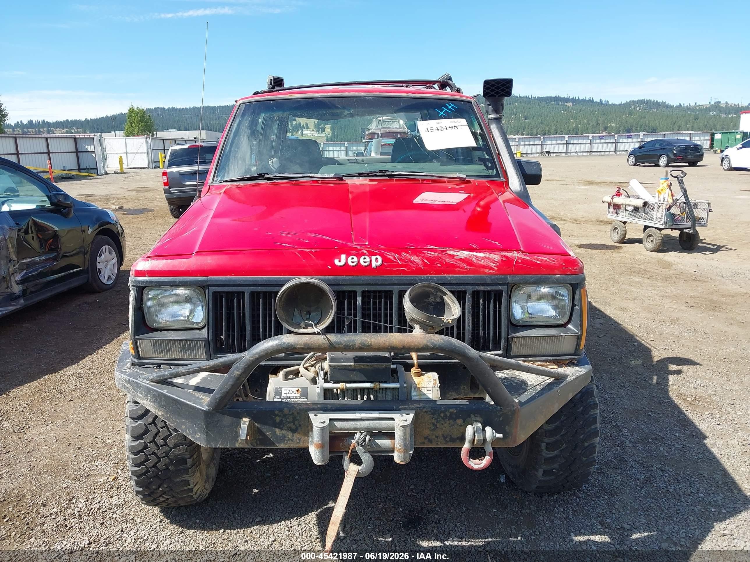 1994 Jeep Cherokee Sport Red vin: 1J4FJ68S1RL131556