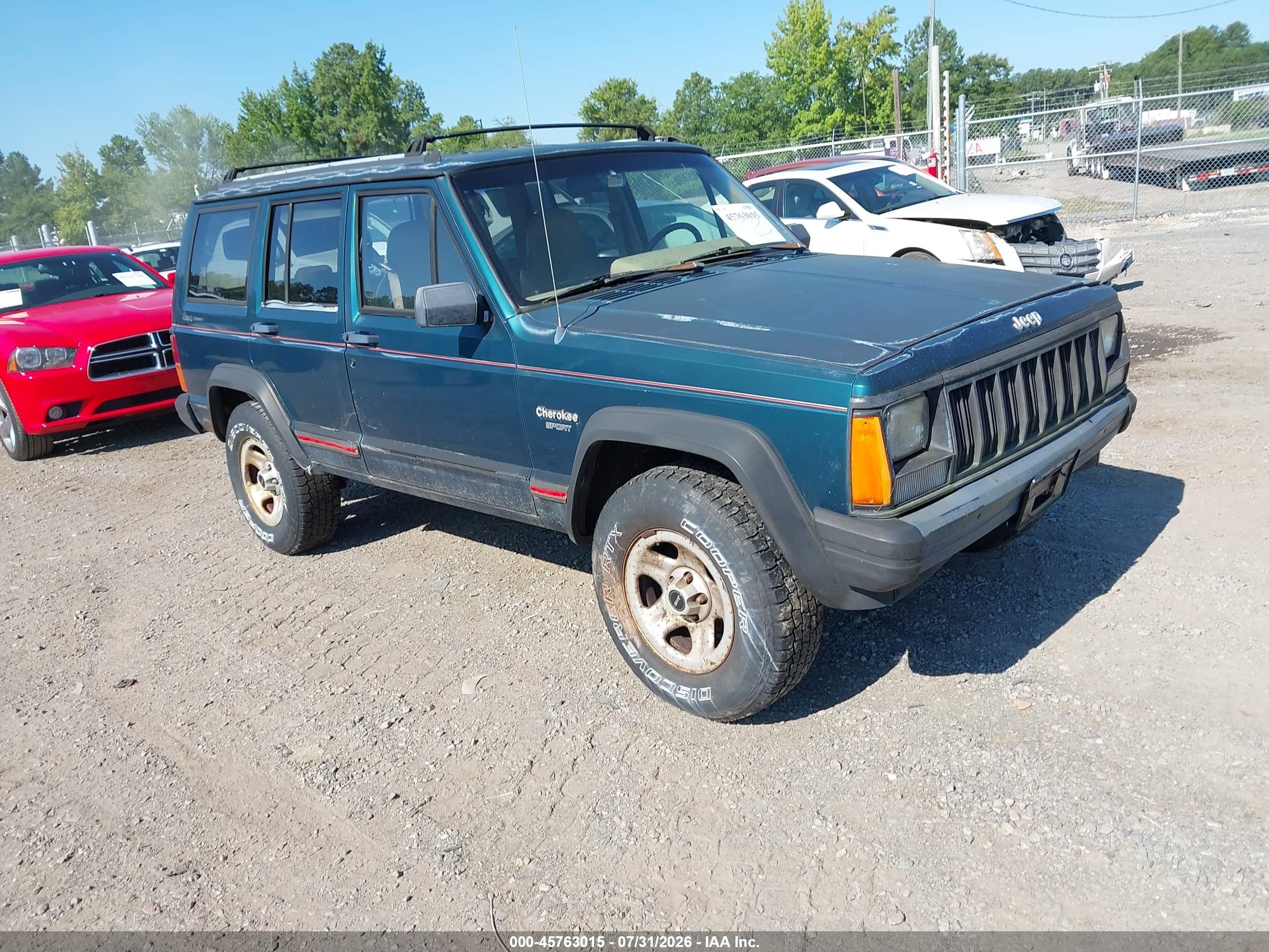 1995 Jeep Cherokee Sport Green vin: 1J4FJ68S1SL623154