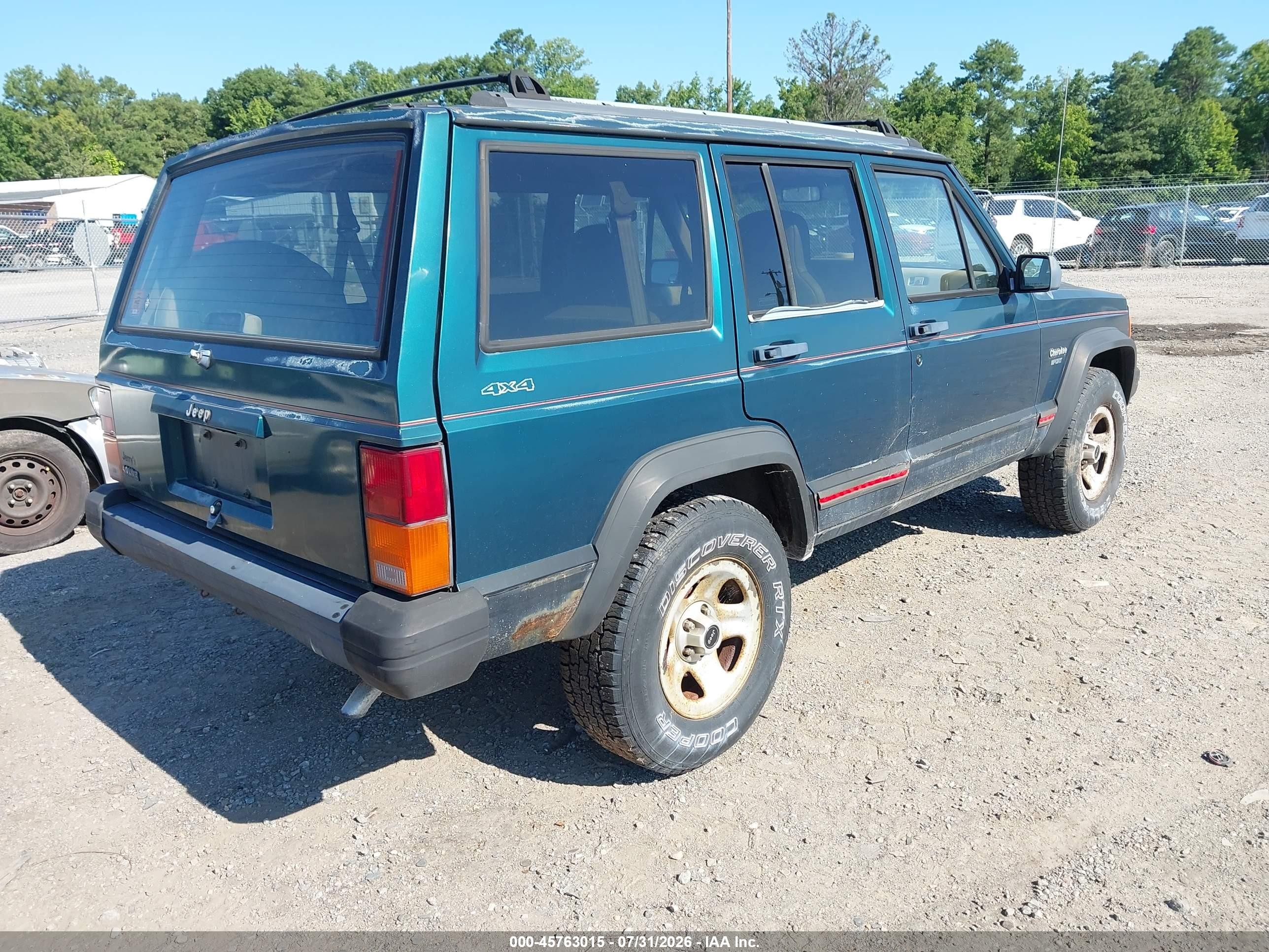 1995 Jeep Cherokee Sport Green vin: 1J4FJ68S1SL623154