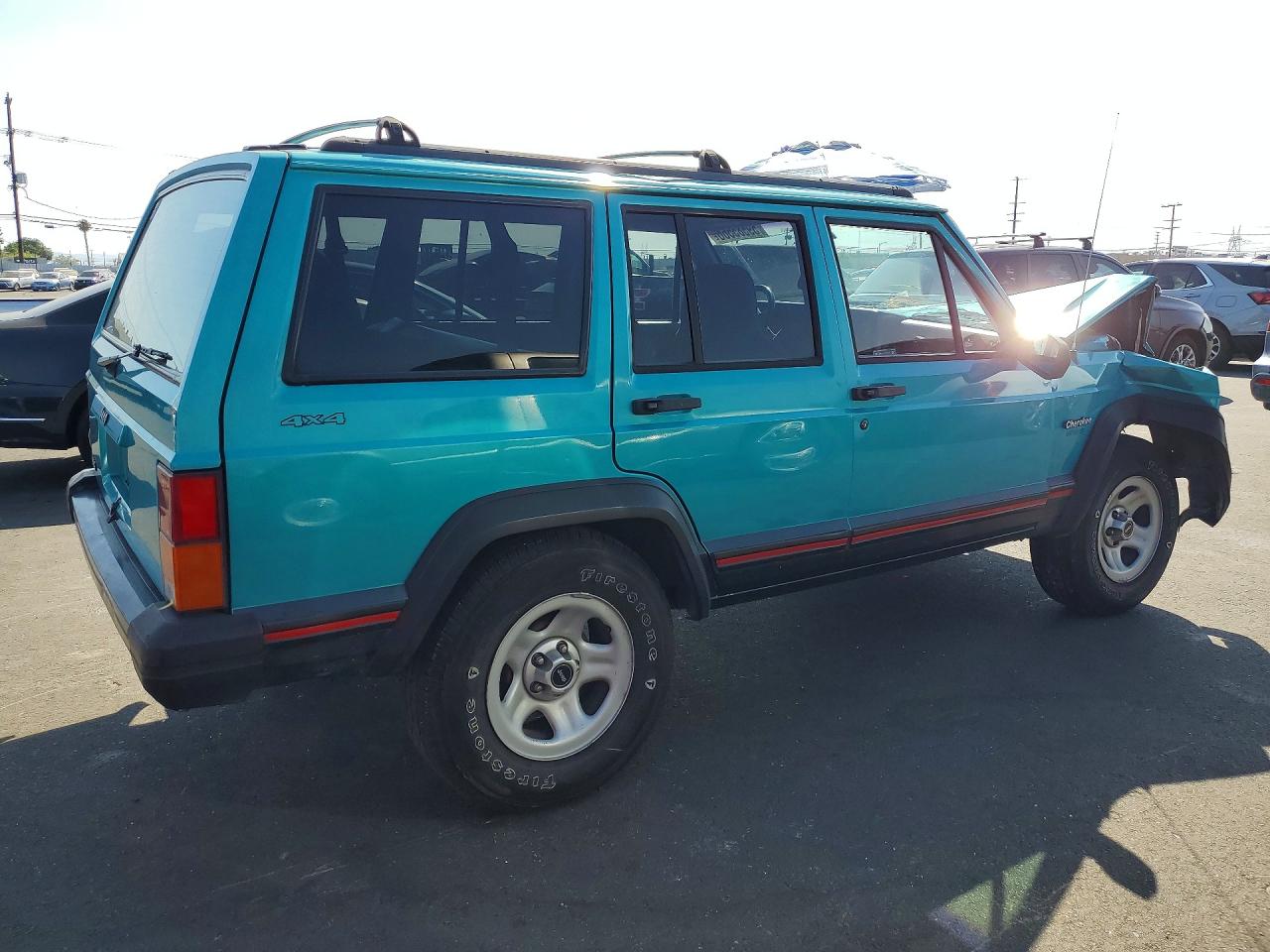 1996 Jeep Cherokee Sport Бирюзовый vin: 1J4FJ68S1TL323390
