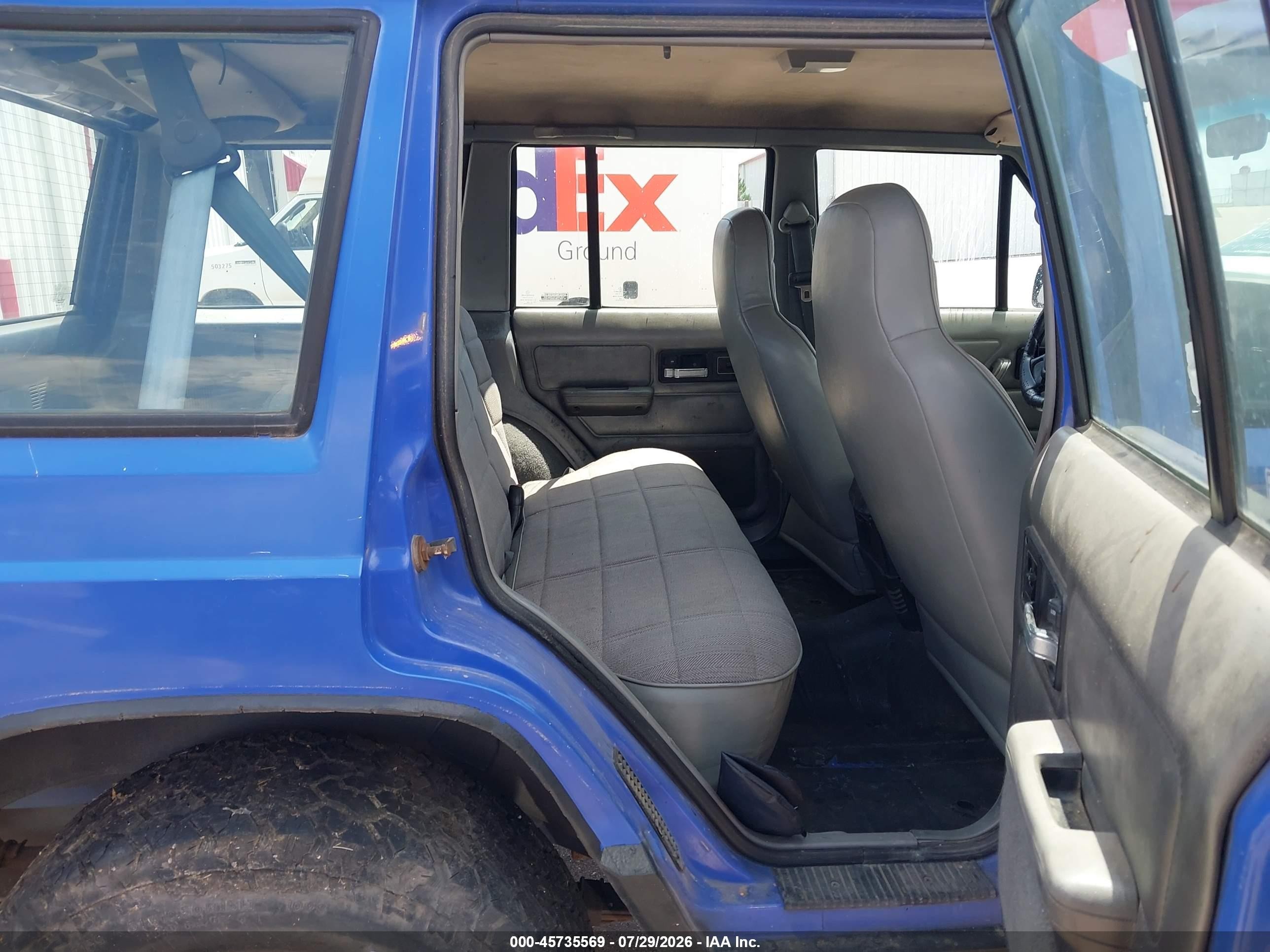 1996 Jeep Cherokee Sport/classic Blue vin: 1J4FJ68S1TL323700
