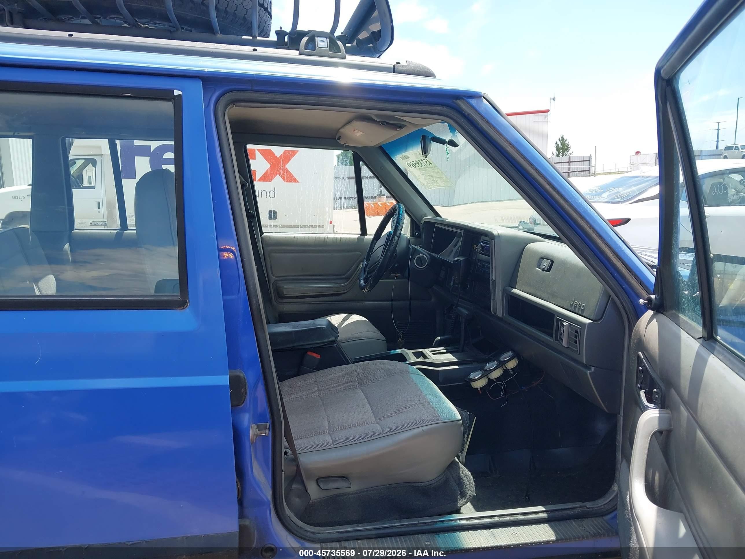 1996 Jeep Cherokee Sport/classic Blue vin: 1J4FJ68S1TL323700